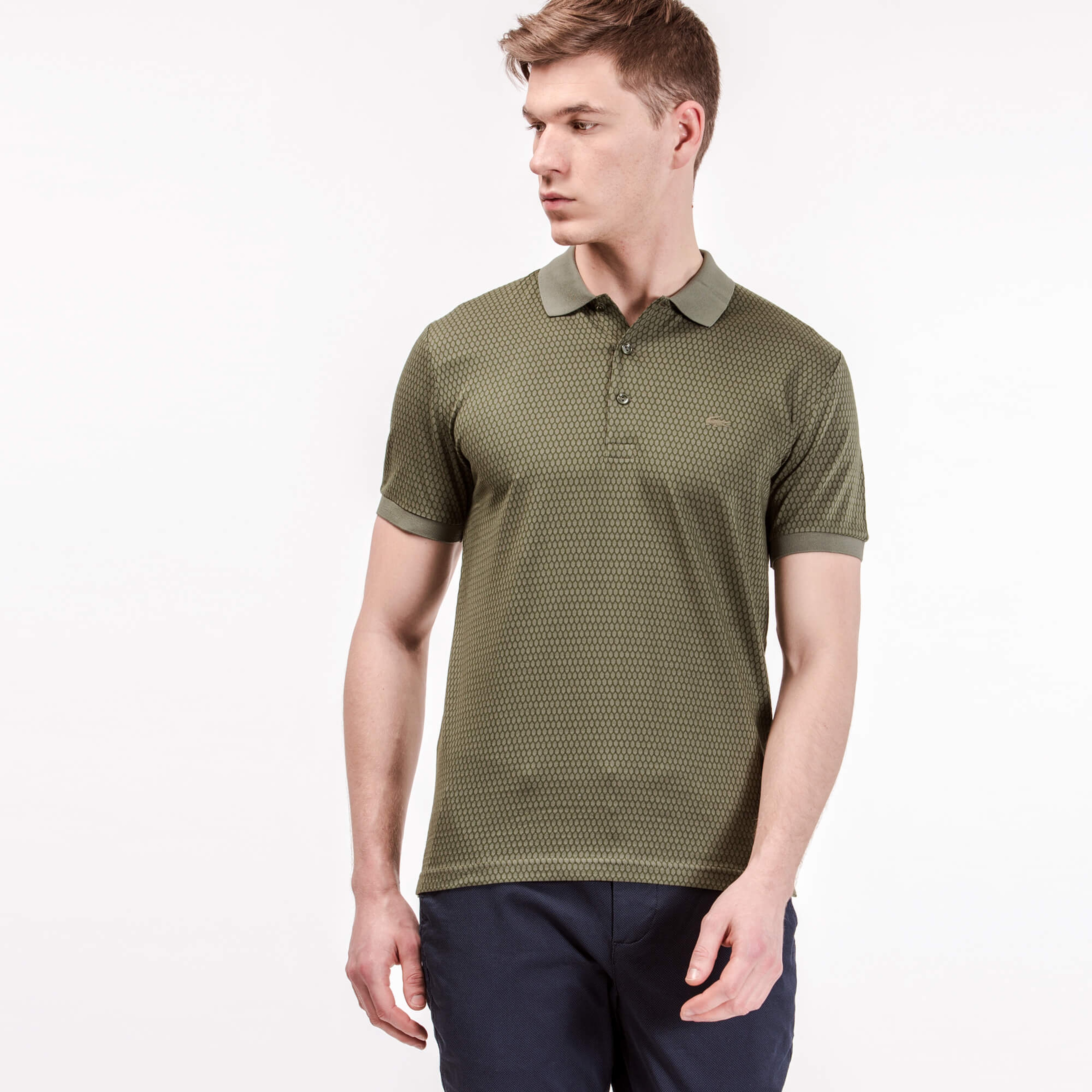 Lacoste Erkek Yeşil Regular Fit Polo