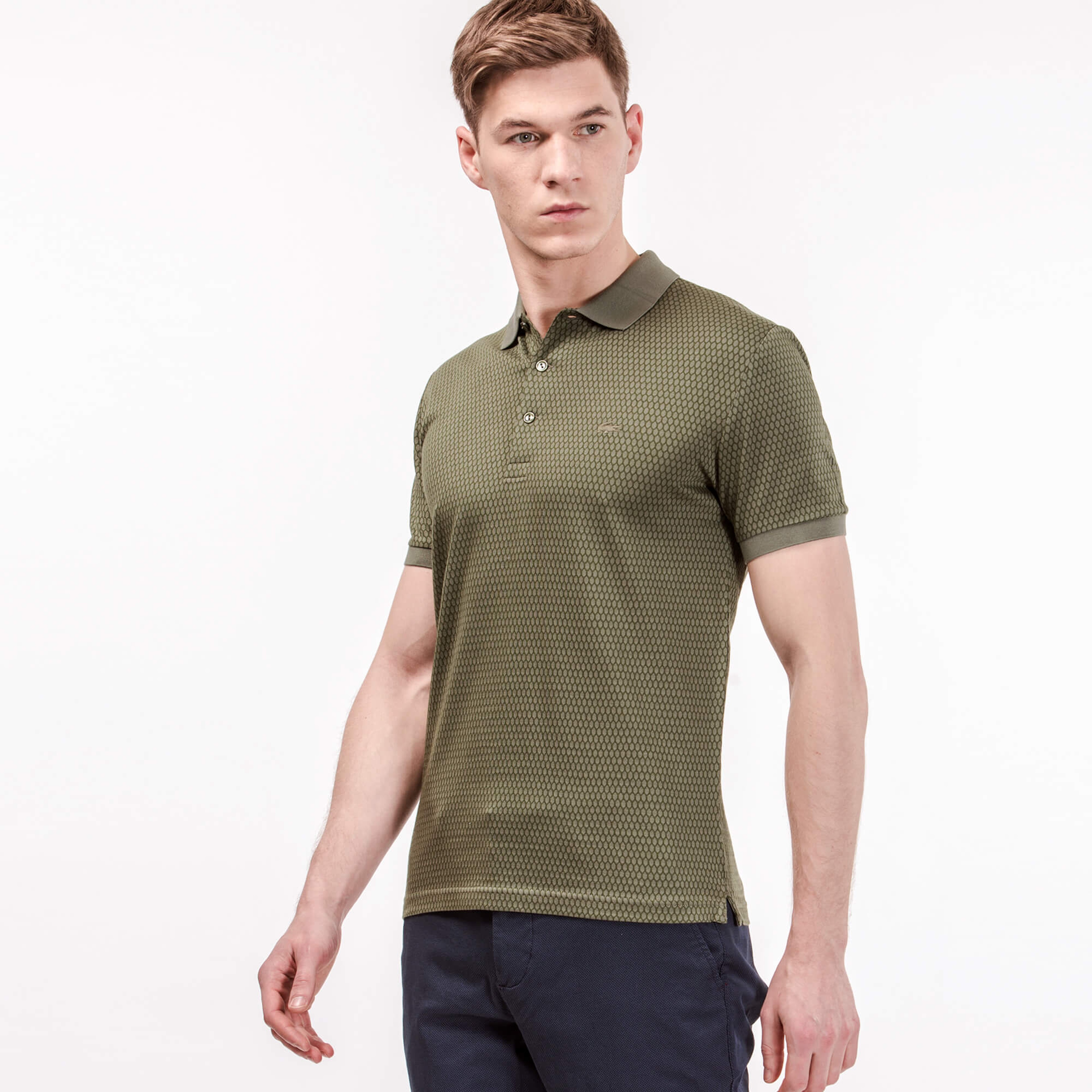Lacoste Erkek Yeşil Regular Fit Polo