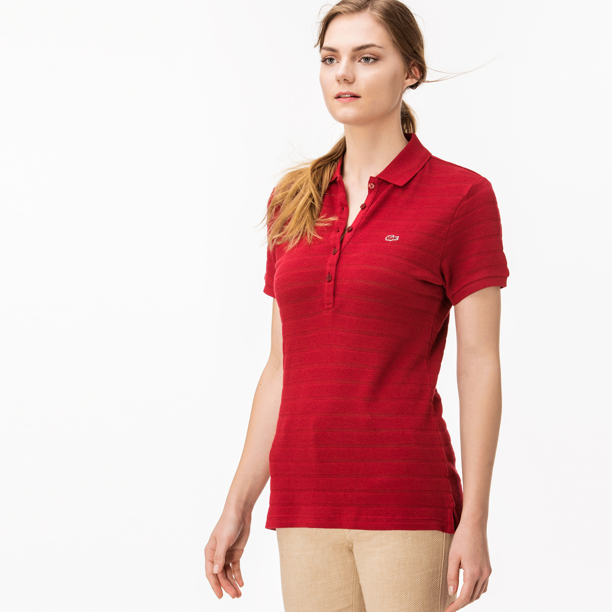 Lacoste Kadın Kırmızı Polo