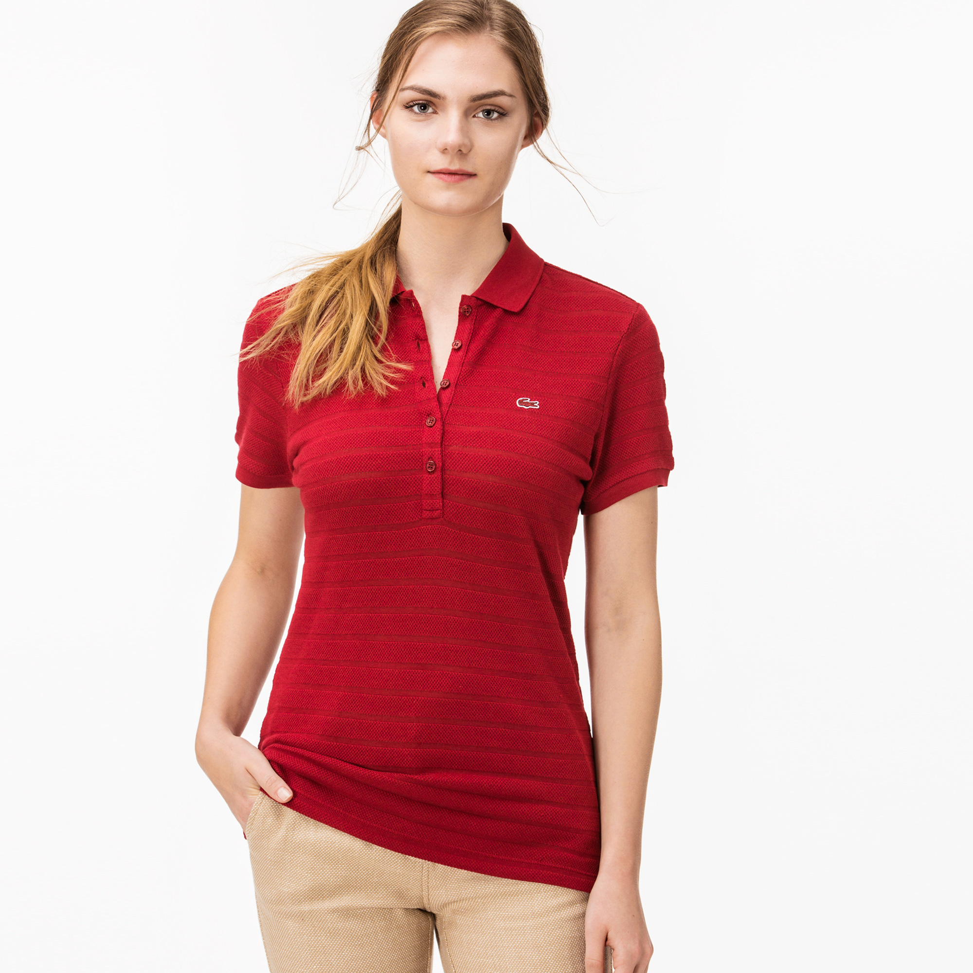 Lacoste Kadın Kırmızı Polo