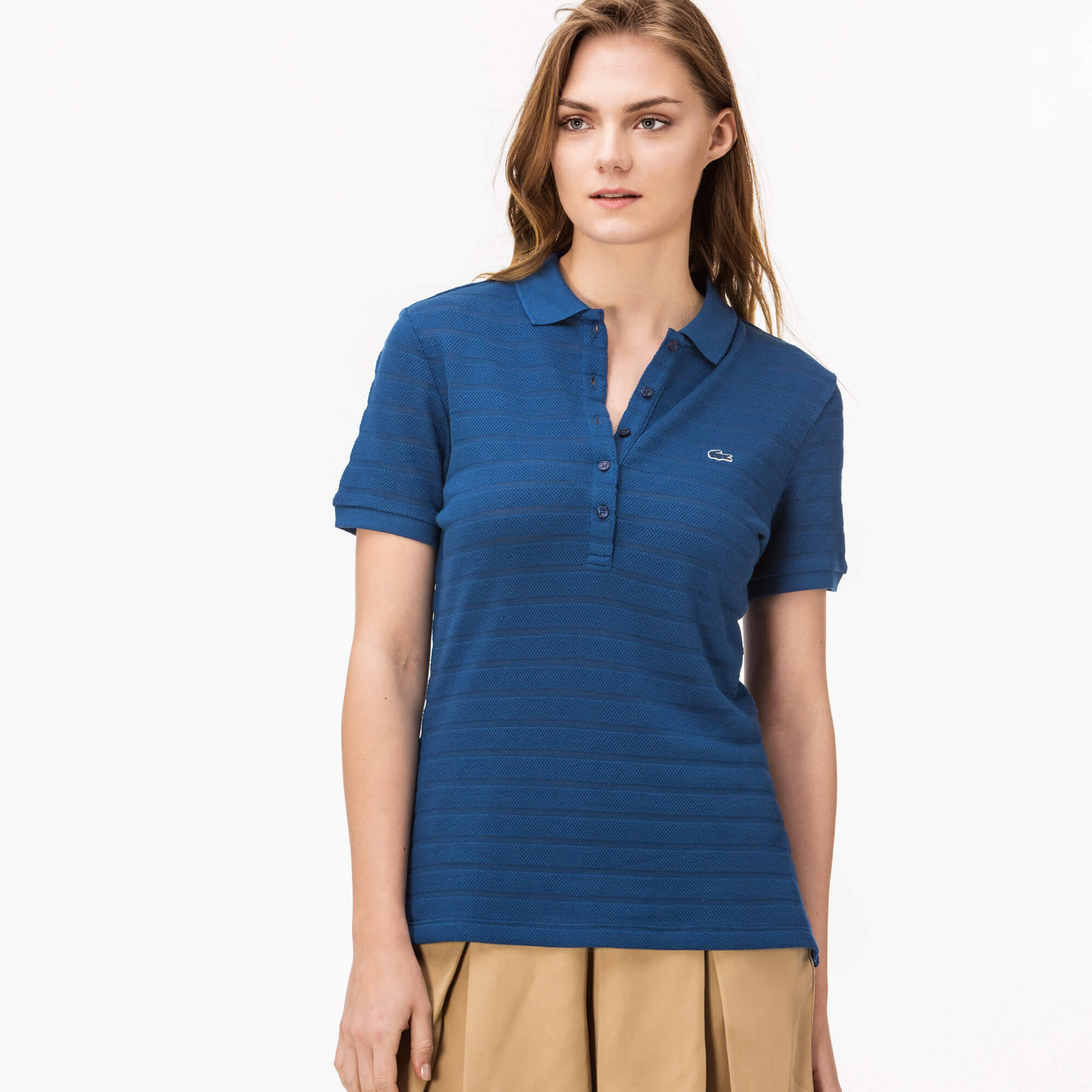 Lacoste Kadın Mavi Polo