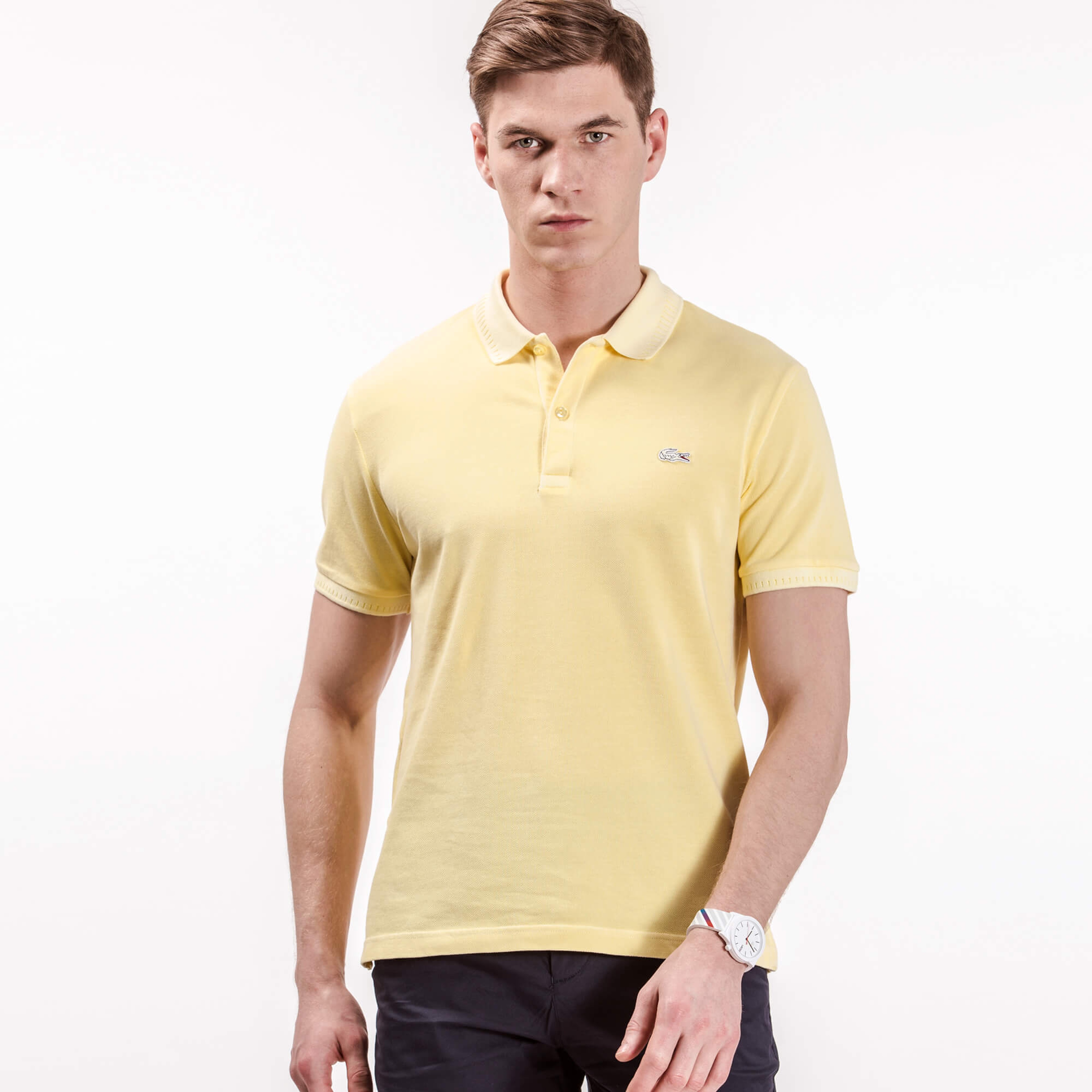Lacoste Erkek Sarı Slim Fit Polo