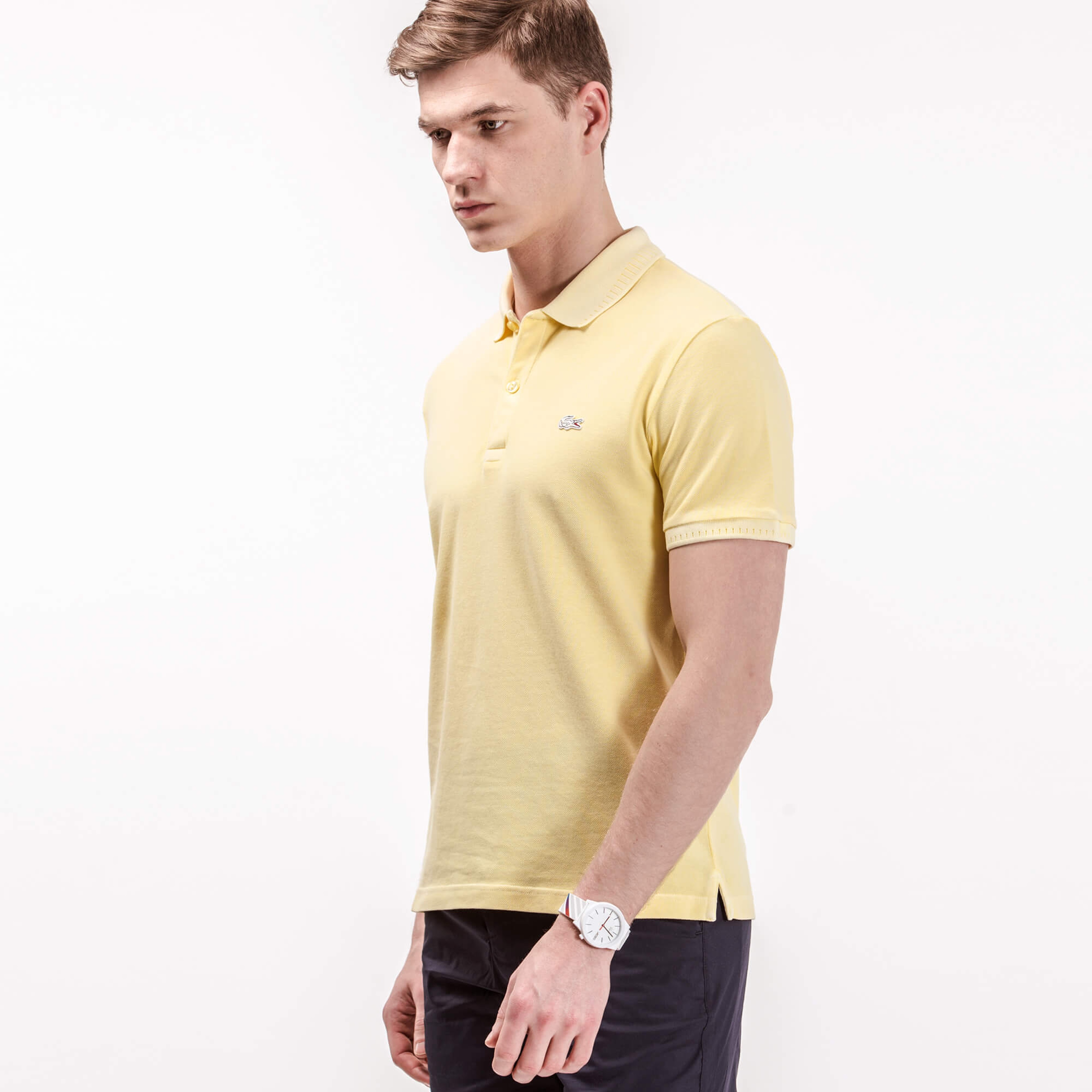 Lacoste Erkek Sarı Slim Fit Polo