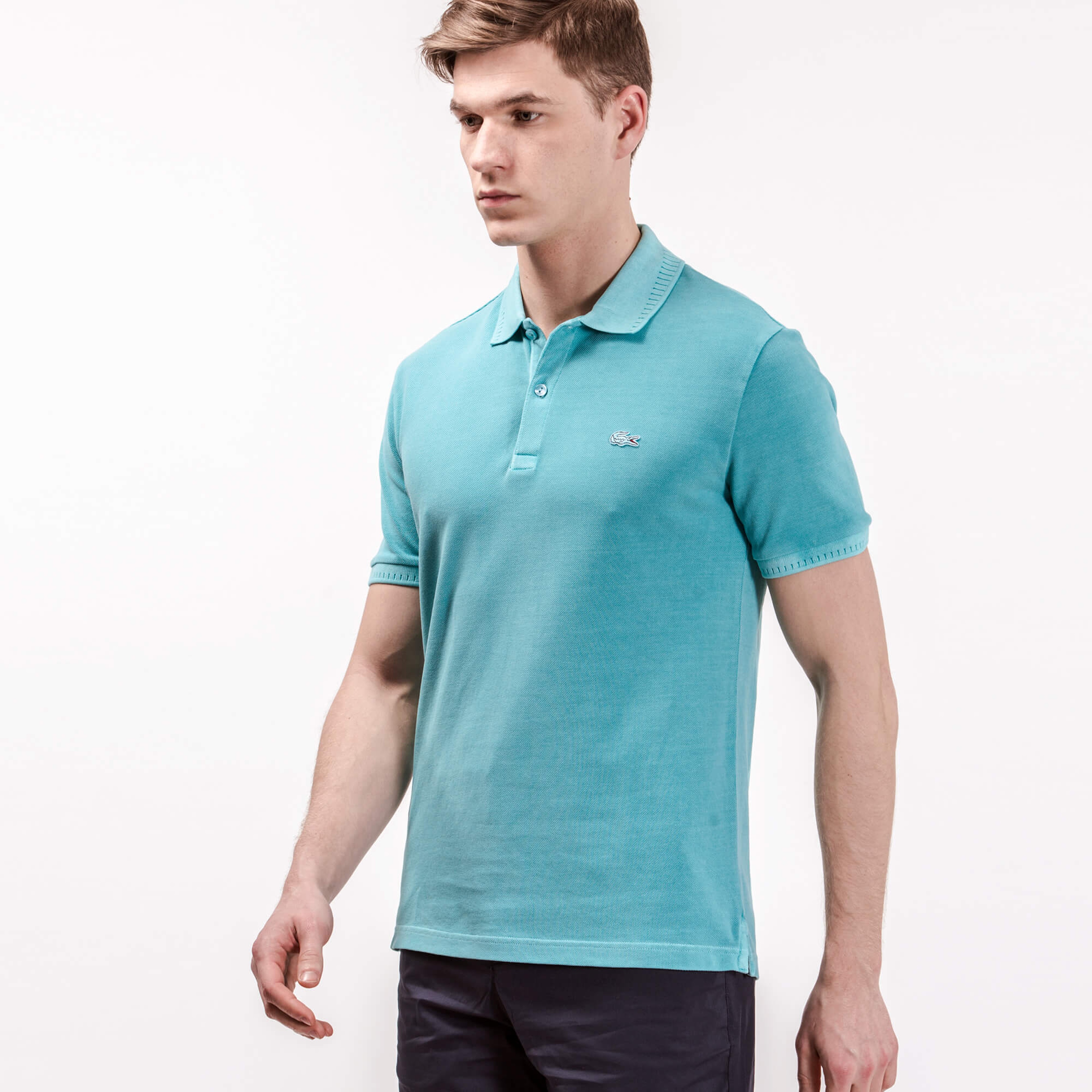 Lacoste Erkek Mavi Slim Fit Polo