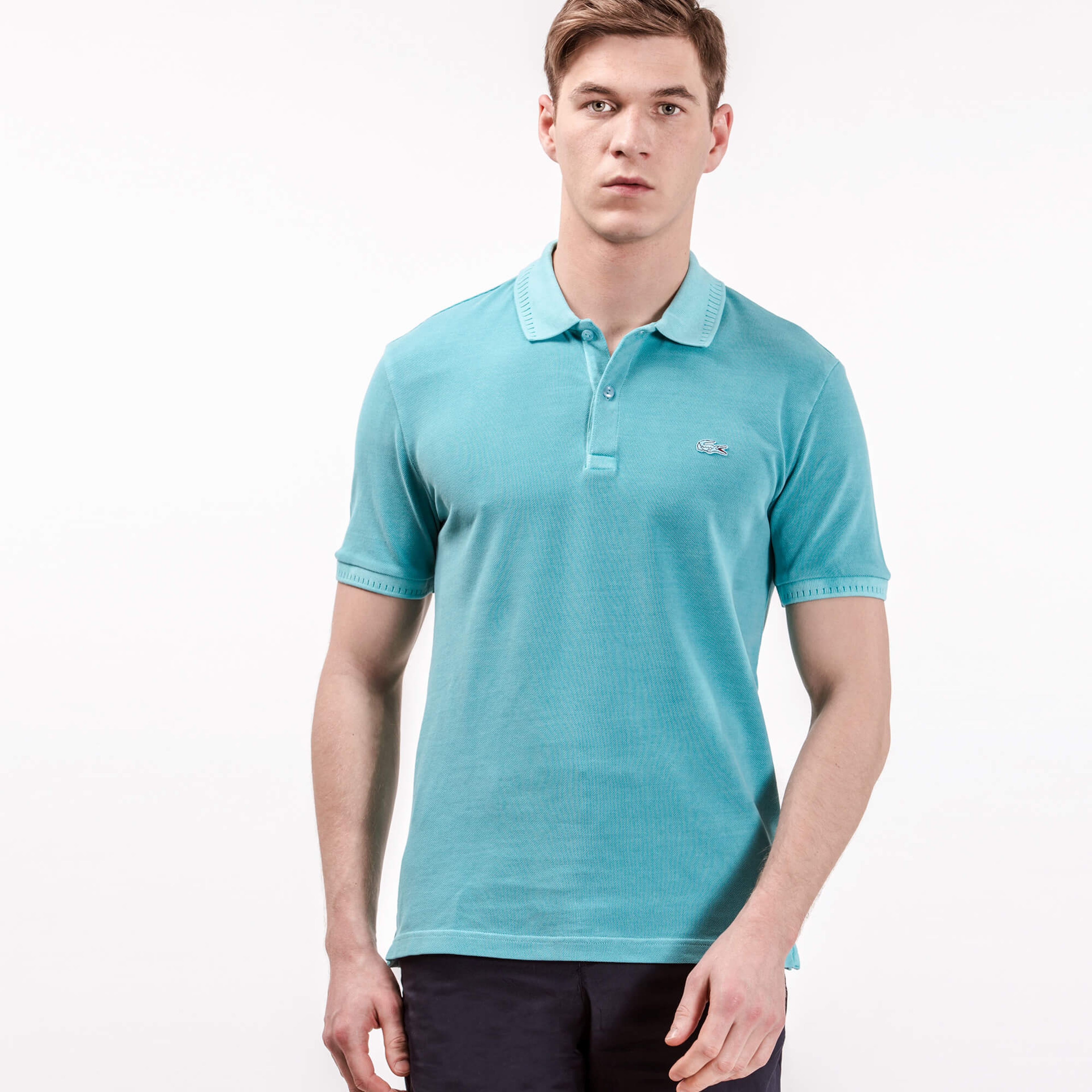 Lacoste Erkek Mavi Slim Fit Polo