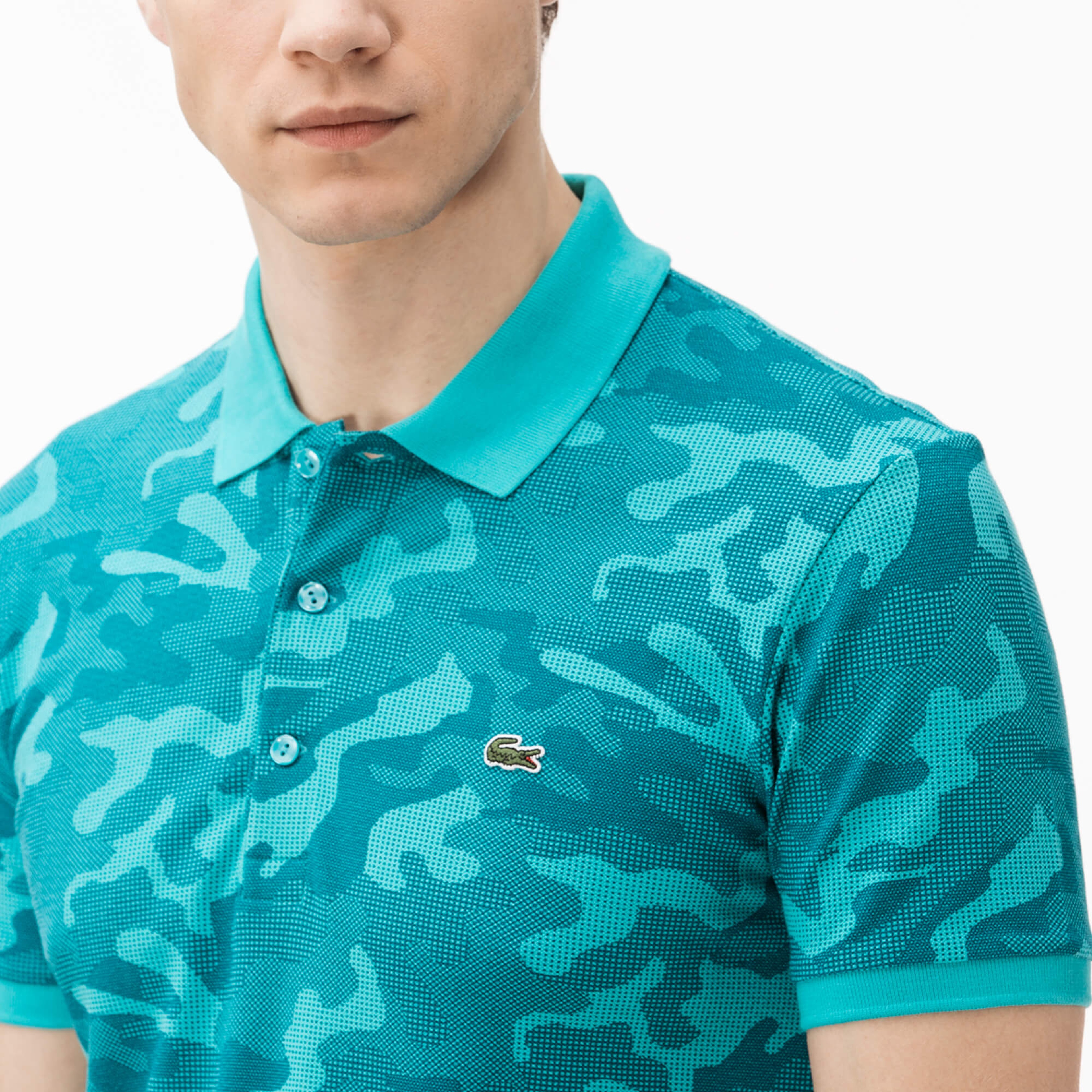 Lacoste Erkek Mavi Slim Fit Polo