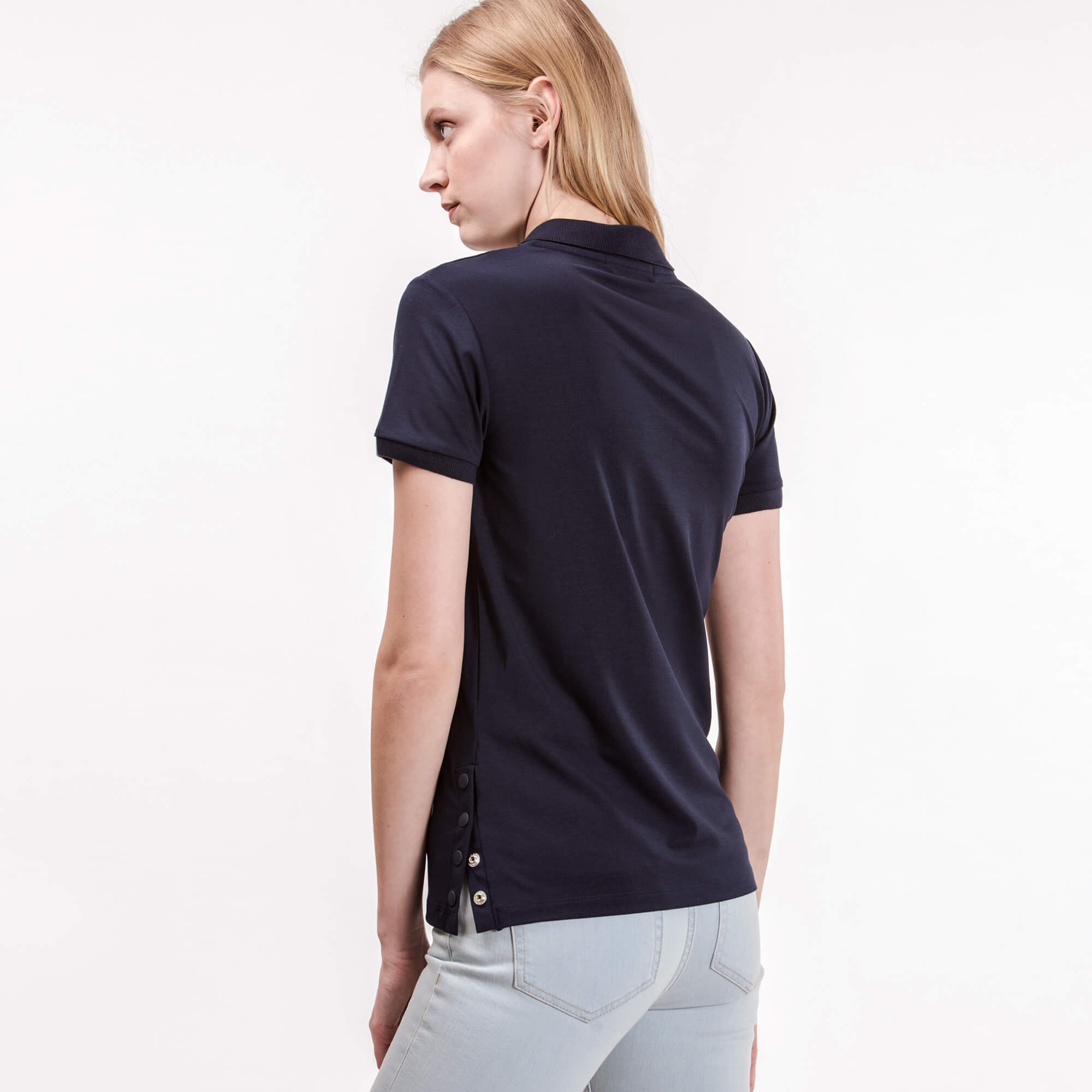 Lacoste Kadın Lacivert Uzun Kollu Polo