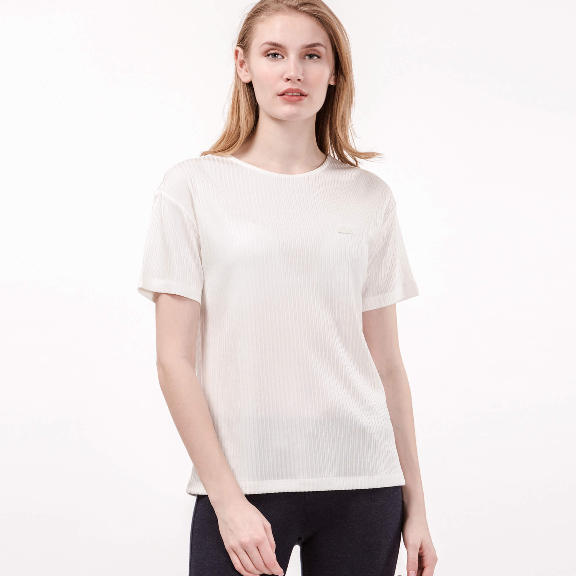 Lacoste Kadın Bej T-Shirt