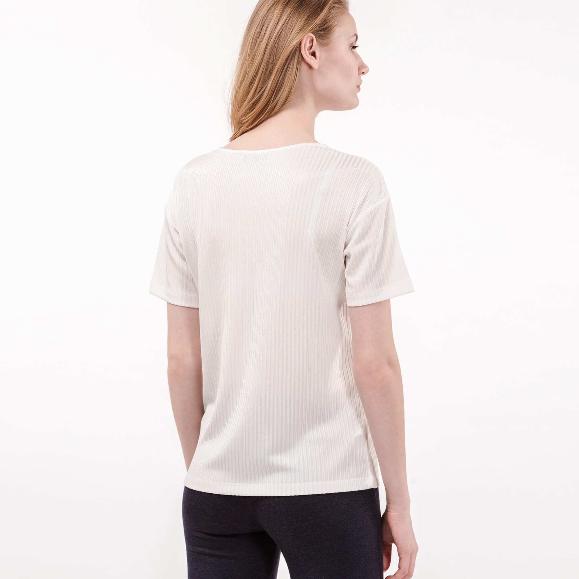 Lacoste Kadın Bej T-Shirt