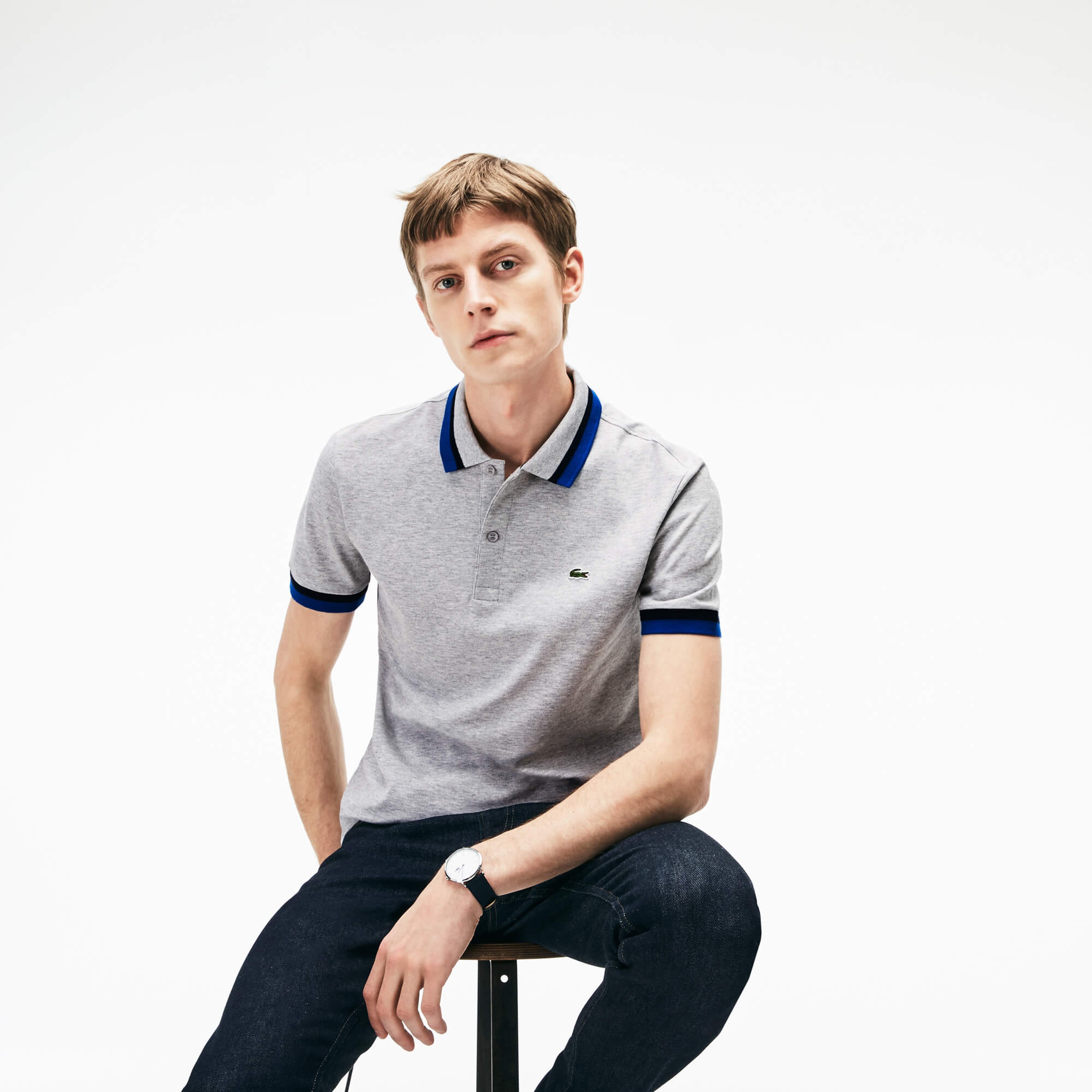 Lacoste Erkek Gri Polo