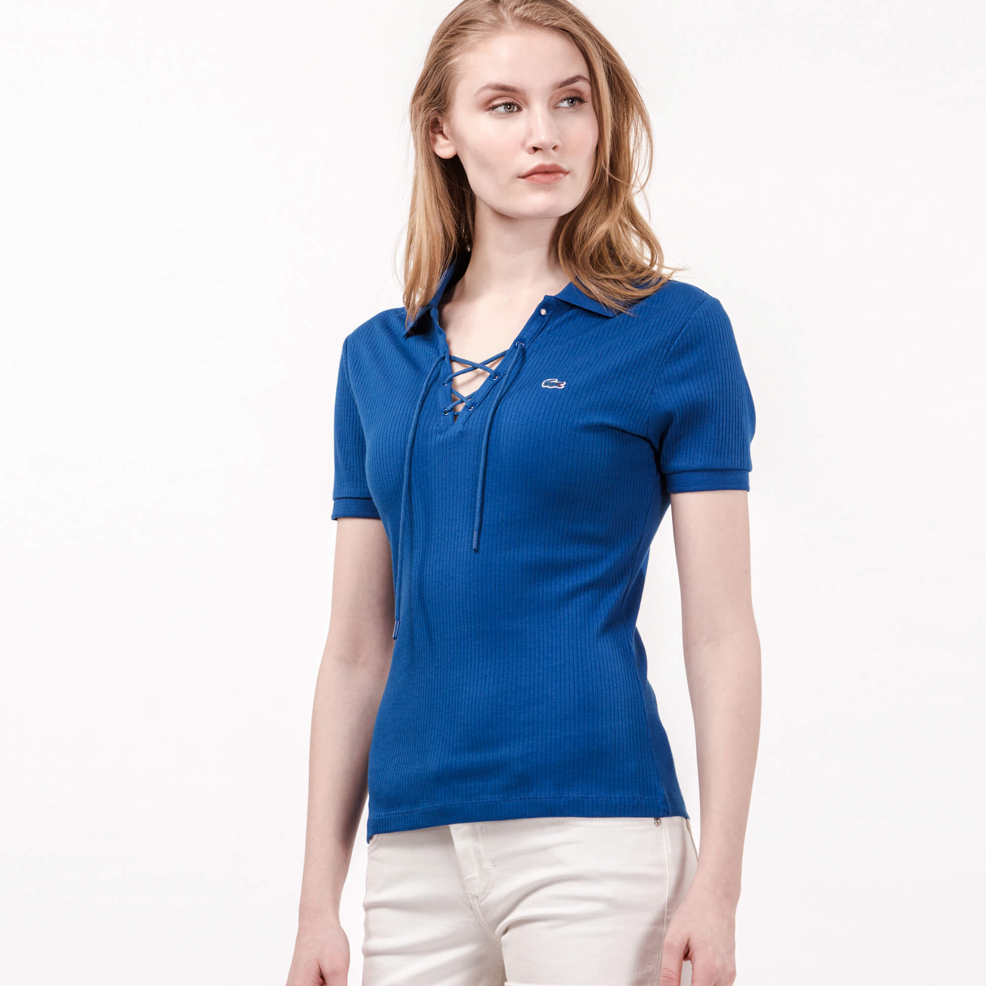 Lacoste Kadın Mavi Polo