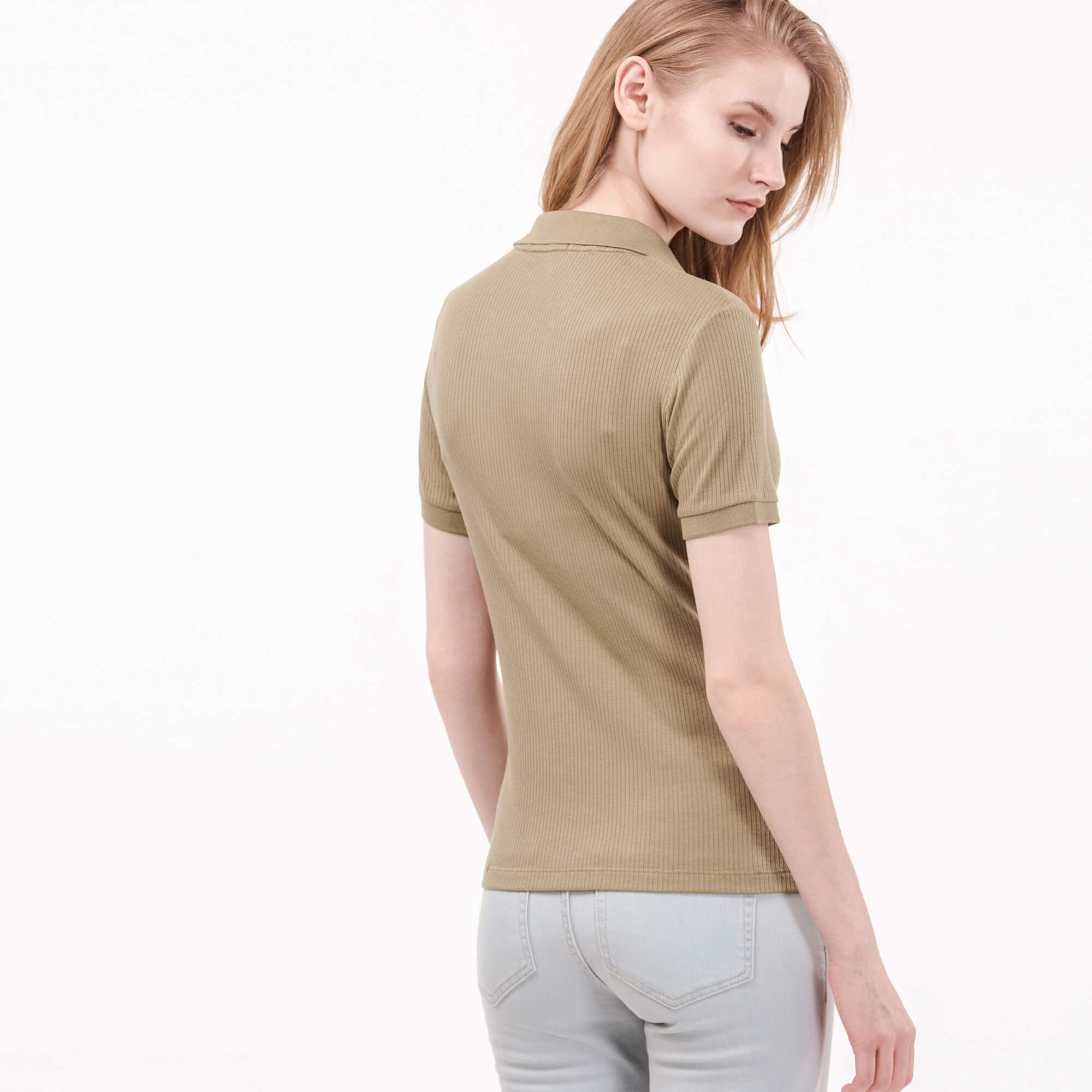 Lacoste Kadın Yeşil Kısa Kollu Polo