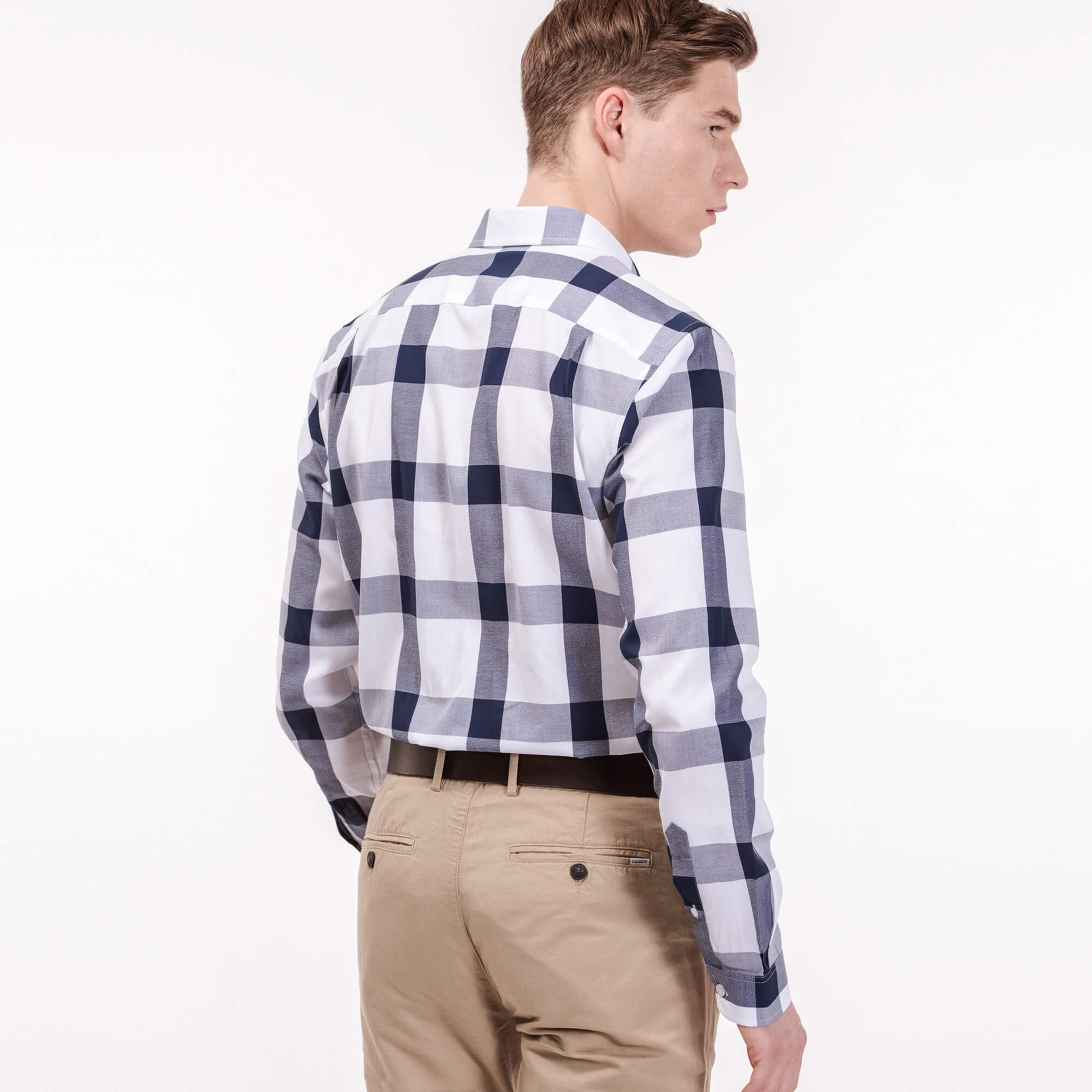 Lacoste Erkek Lacivert Slim Fit Gömlek