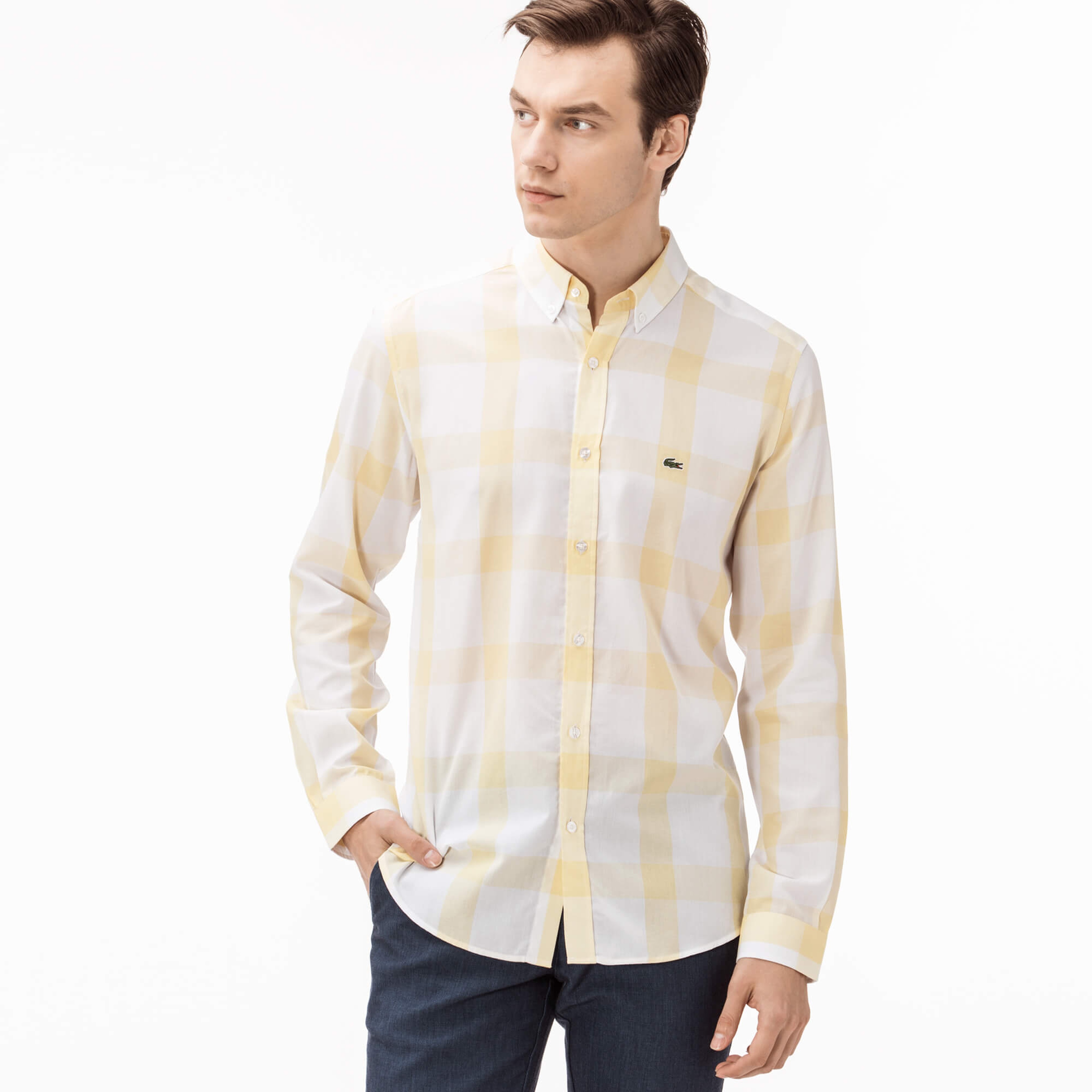 Lacoste Erkek Sarı Gömlek