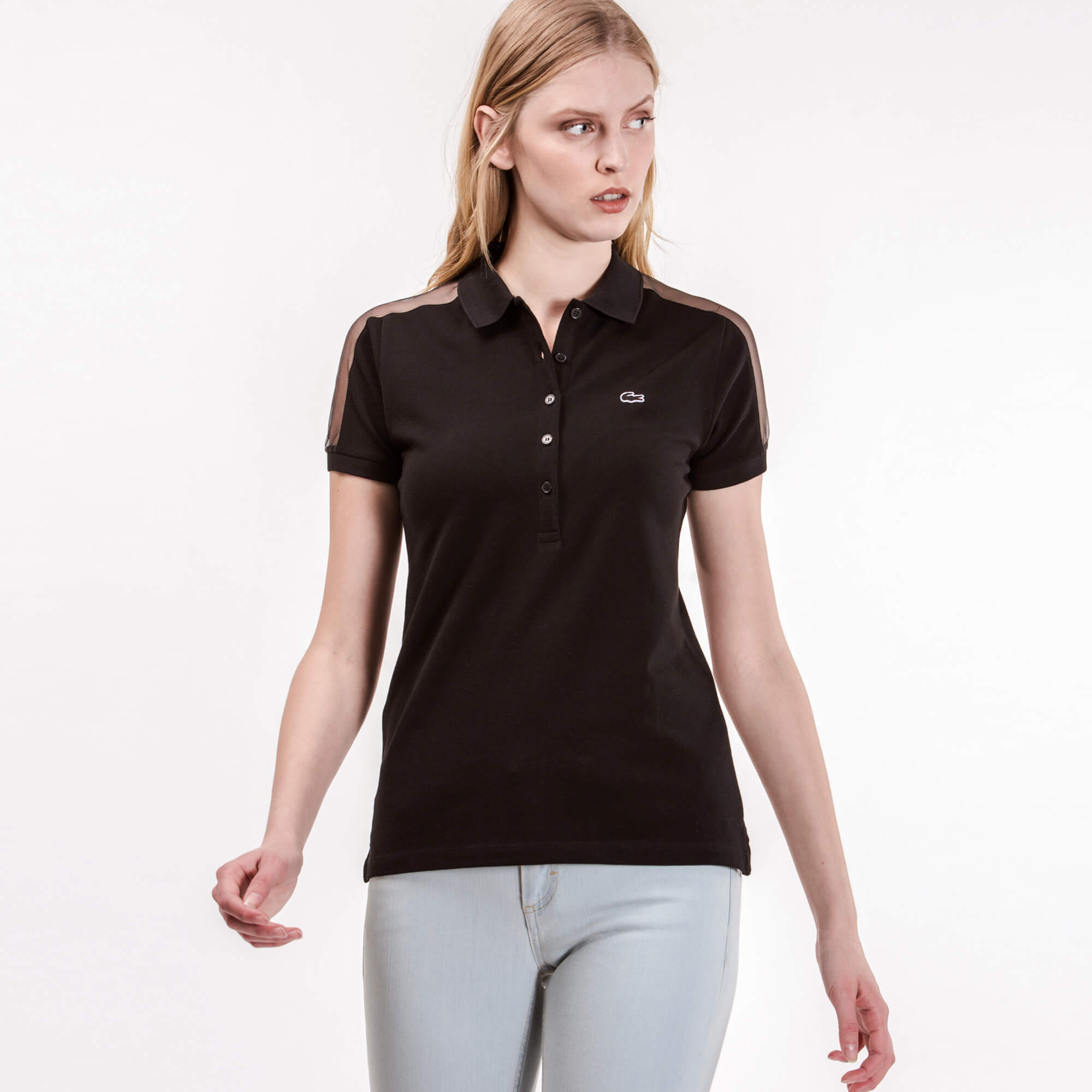 Lacoste Kadın Siyah Polo
