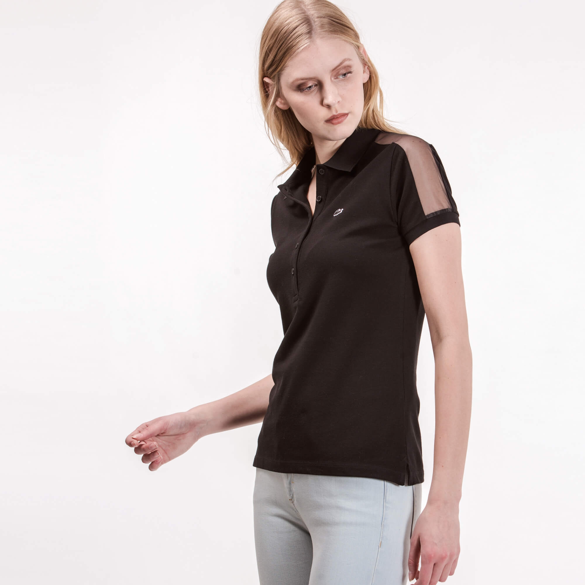 Lacoste Kadın Siyah Polo