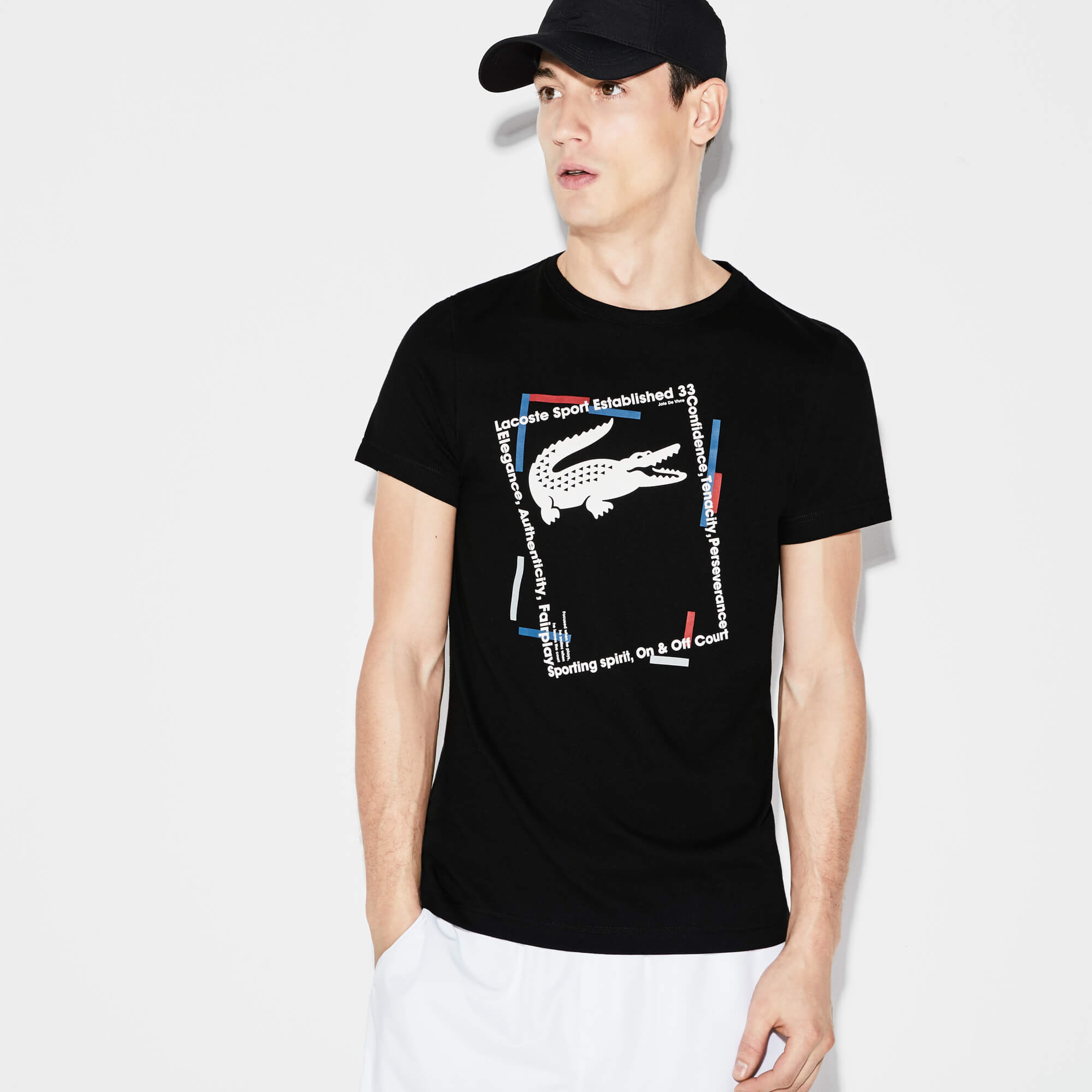 Lacoste Erkek Siyah T-Shirt