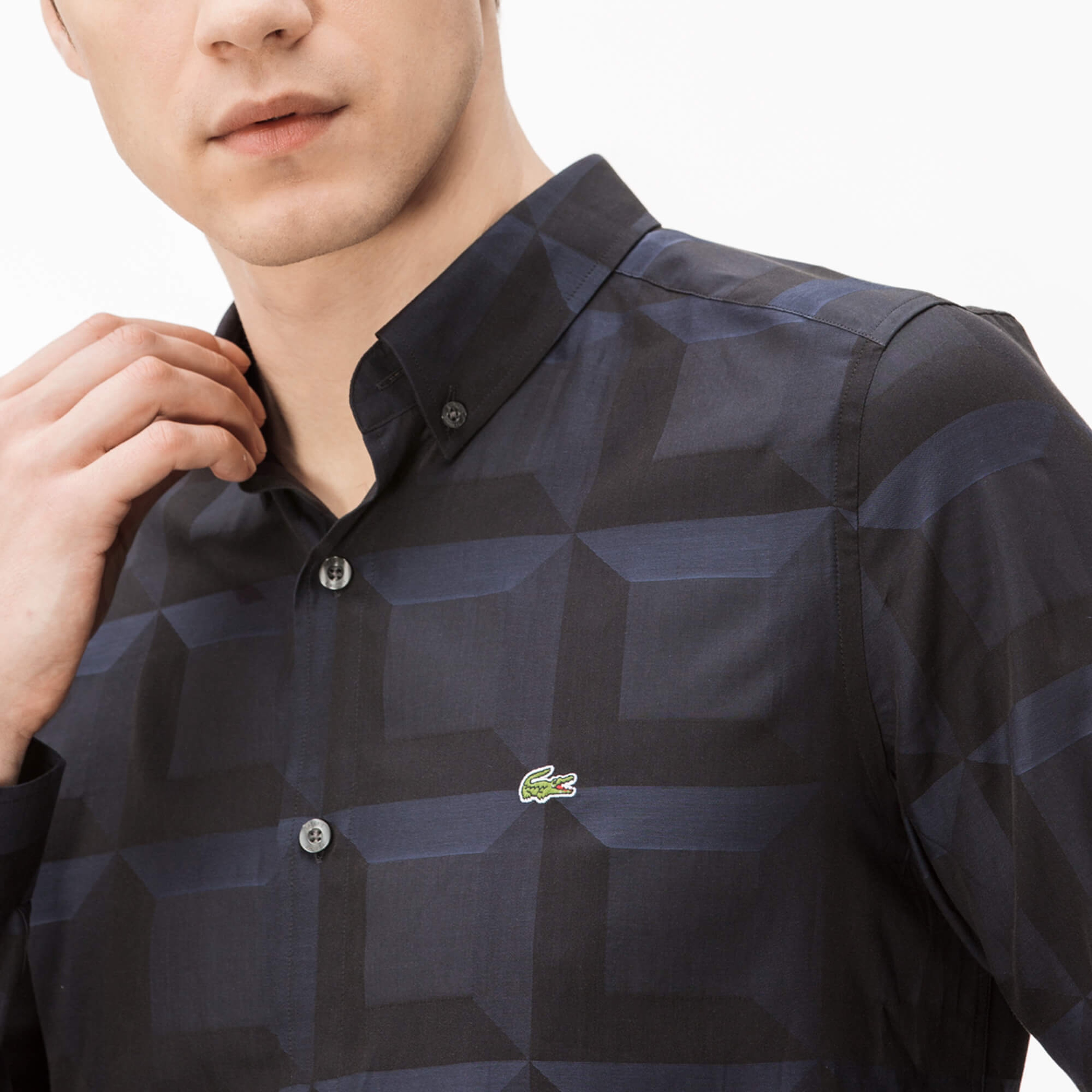 Lacoste Erkek Lacivert Gömlek