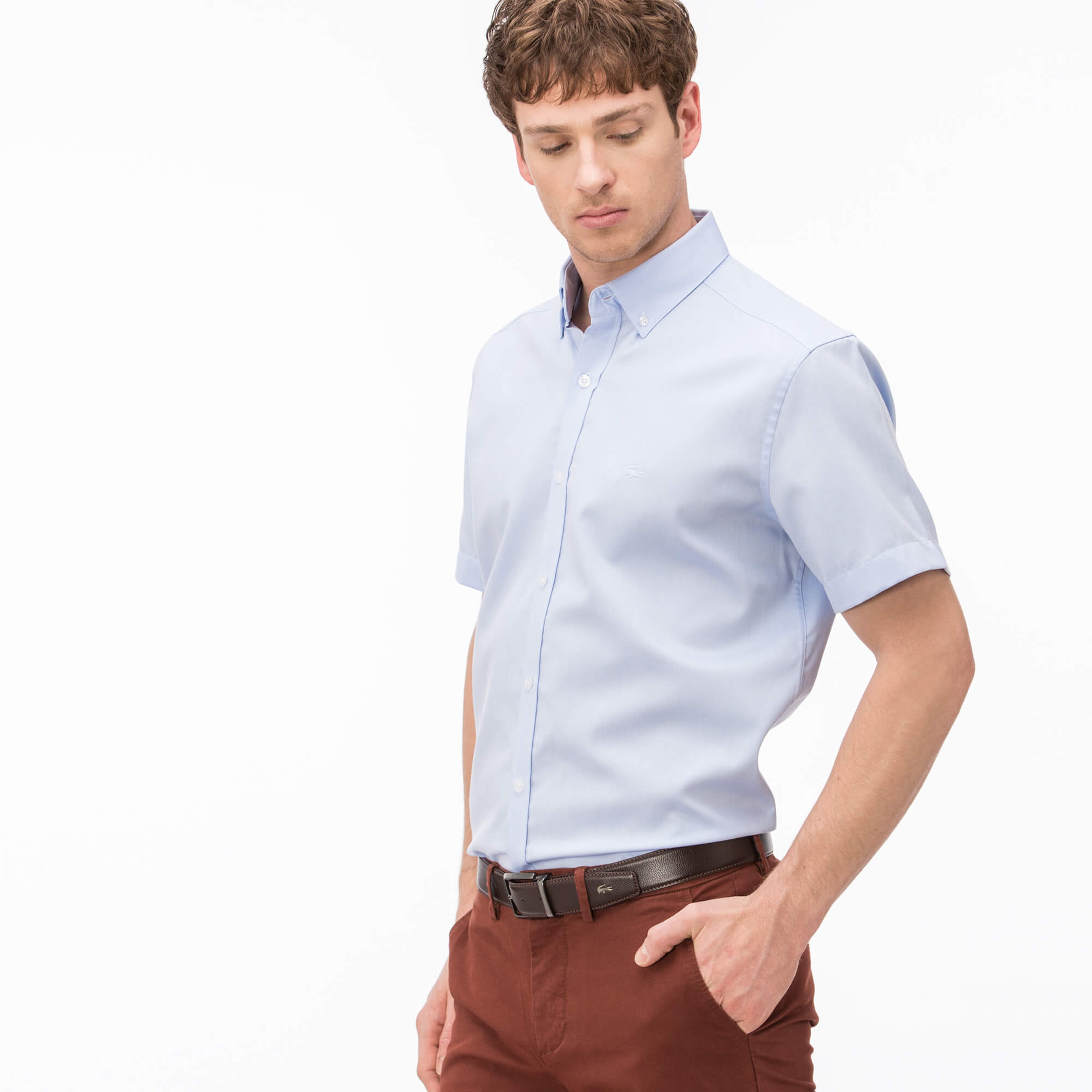 Lacoste Erkek Mavi Regular Fit Gömlek