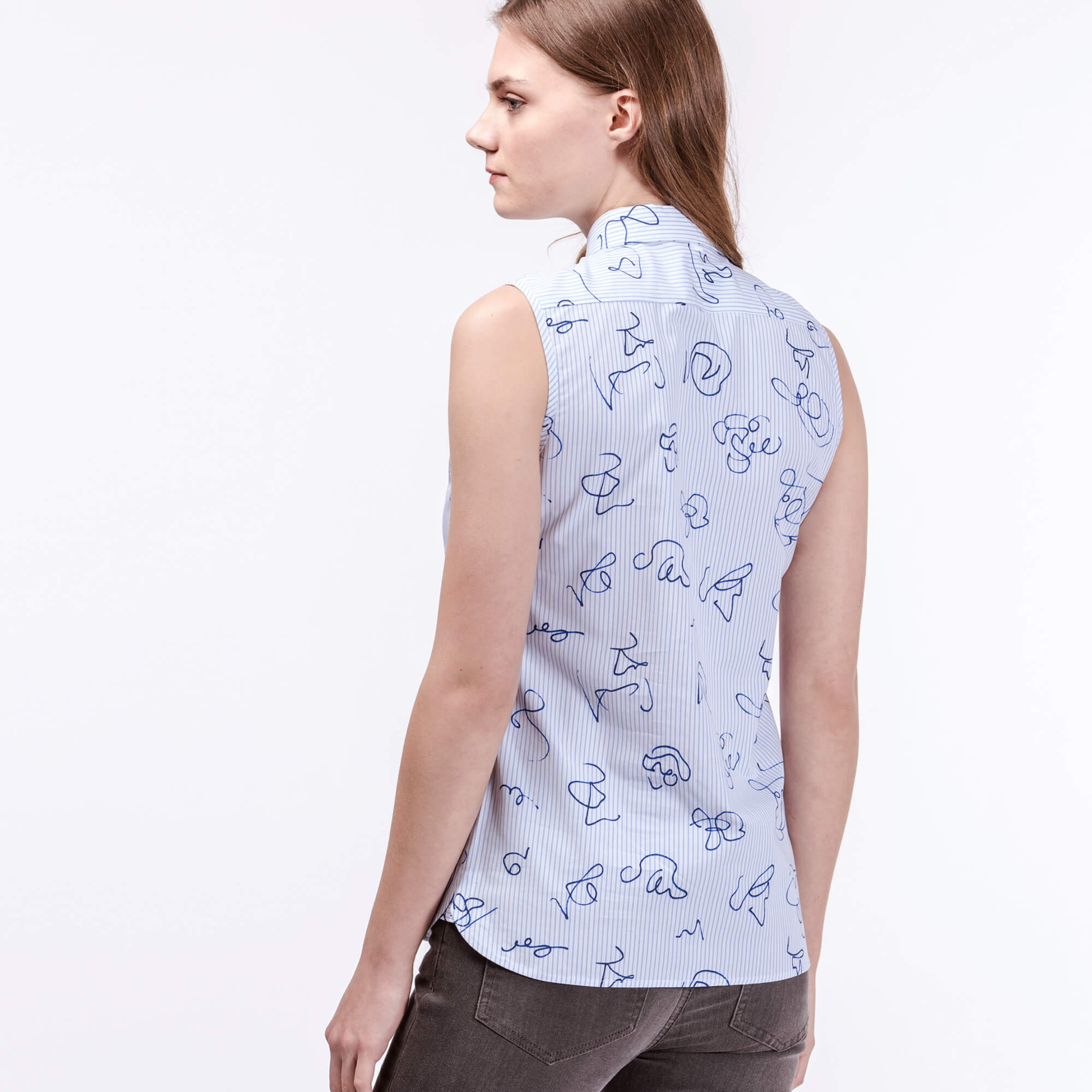 Lacoste Kadın Mavi Gömlek