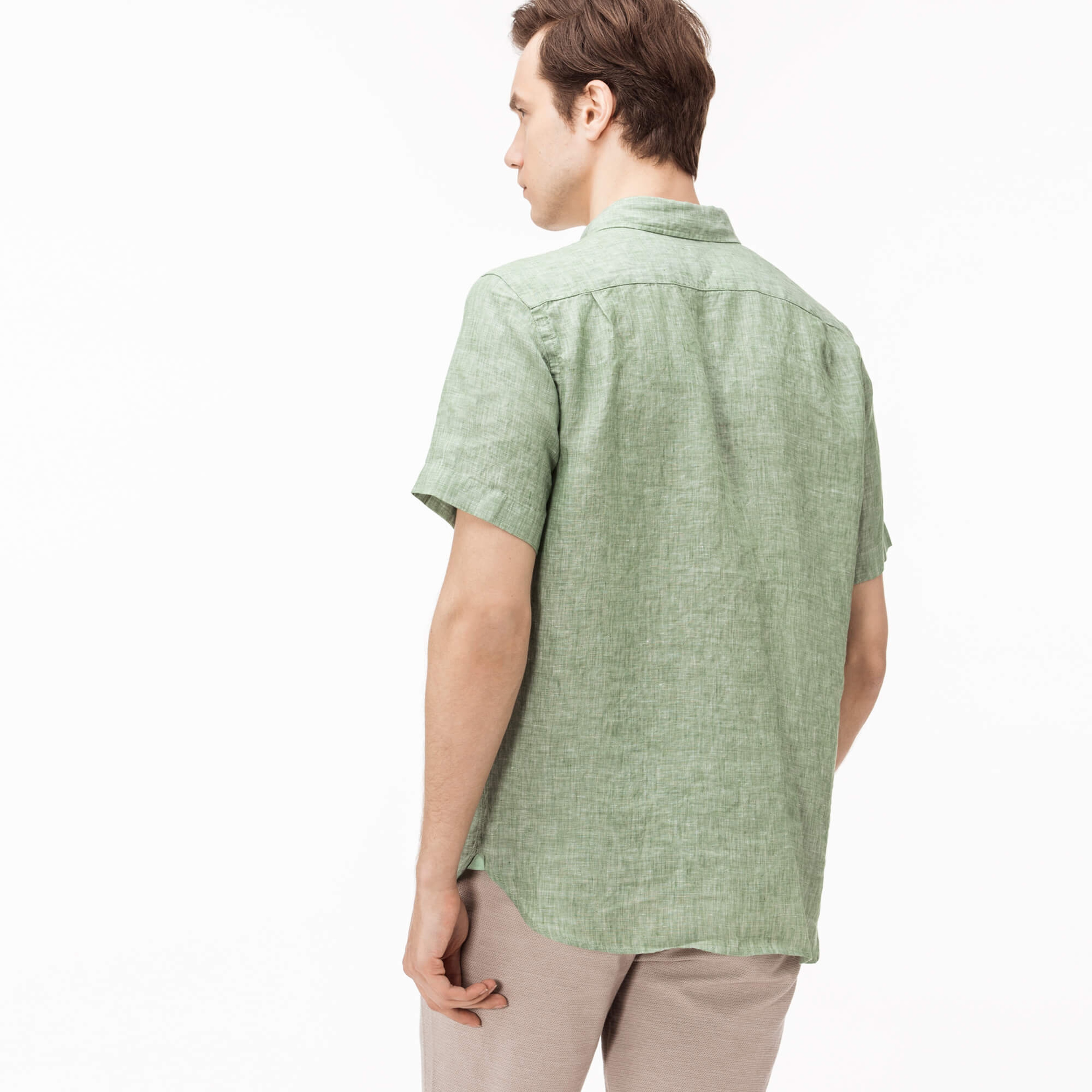 Lacoste Erkek Yeşil Regular Fit Gömlek