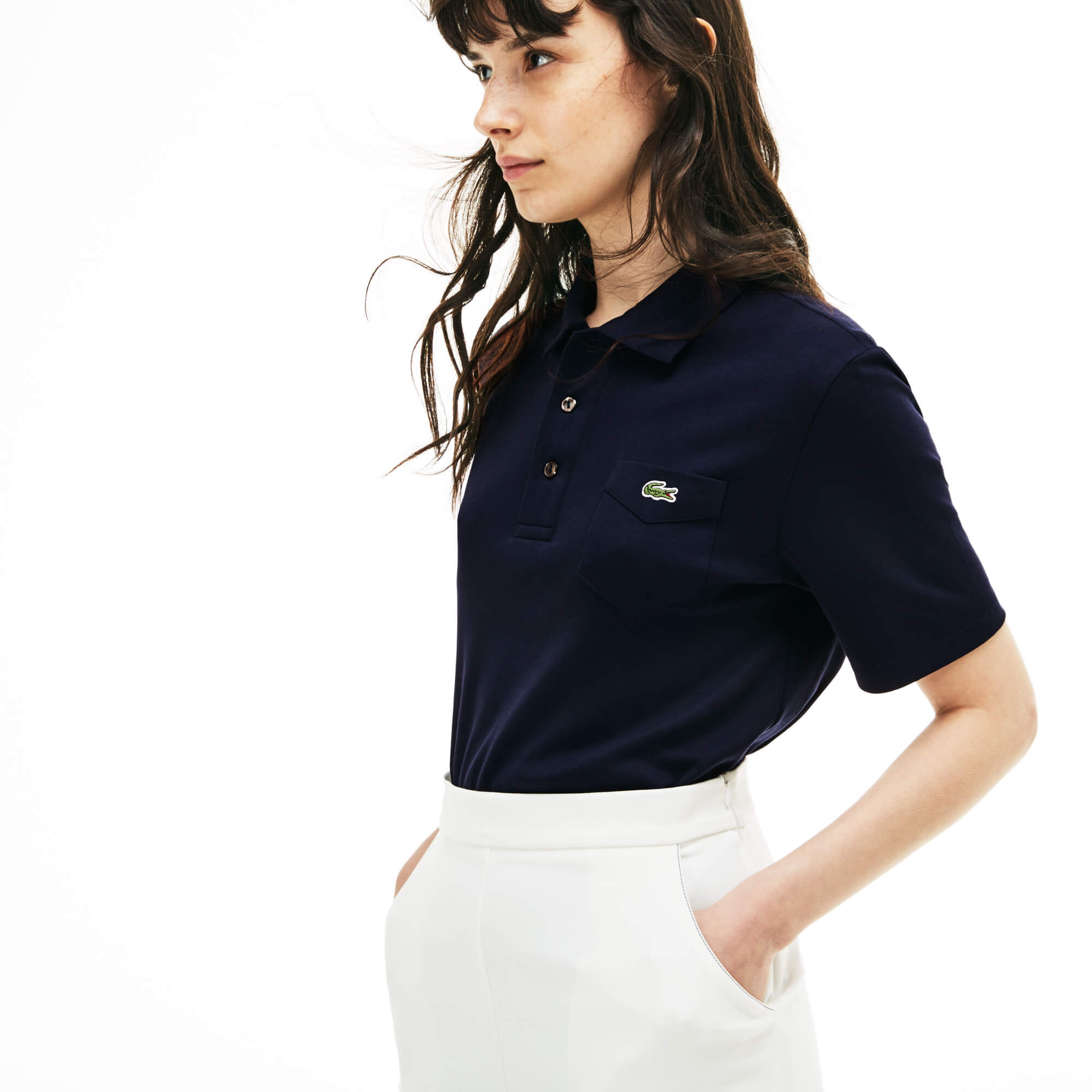 Lacoste Unisex Lacivert Kısa Kollu Polo