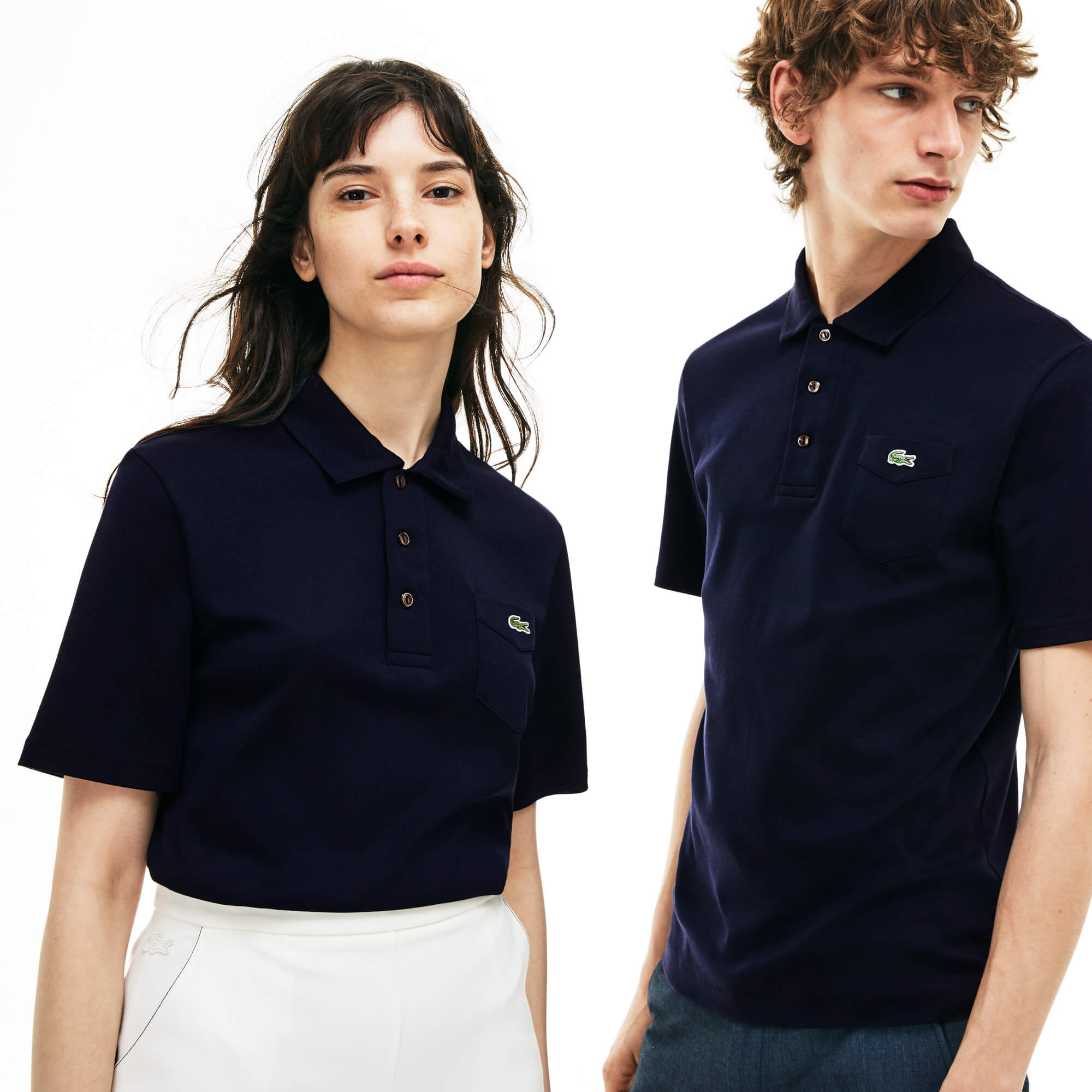 Lacoste Unisex Lacivert Kısa Kollu Polo