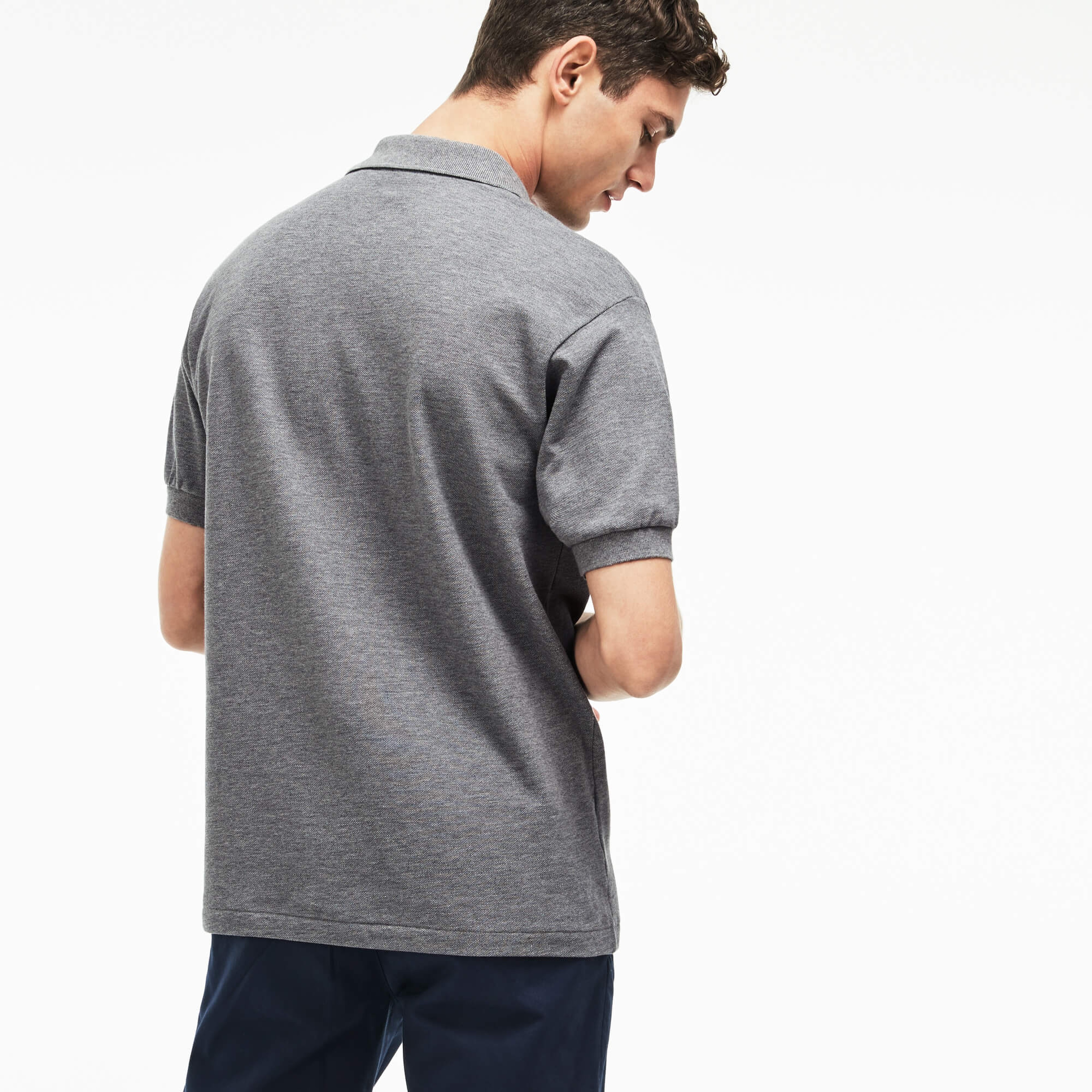 Lacoste Erkek Klasik Fit Gri Polo