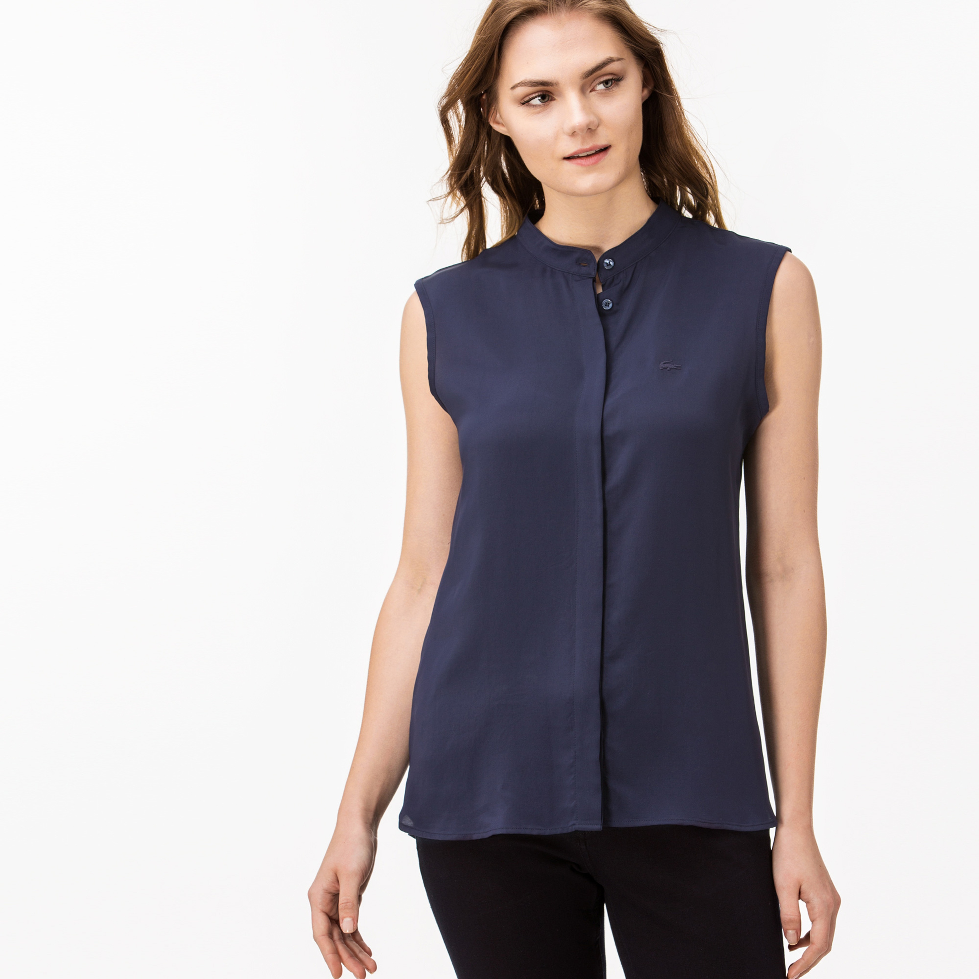 Lacoste Kadın Lacivert T-Shirt