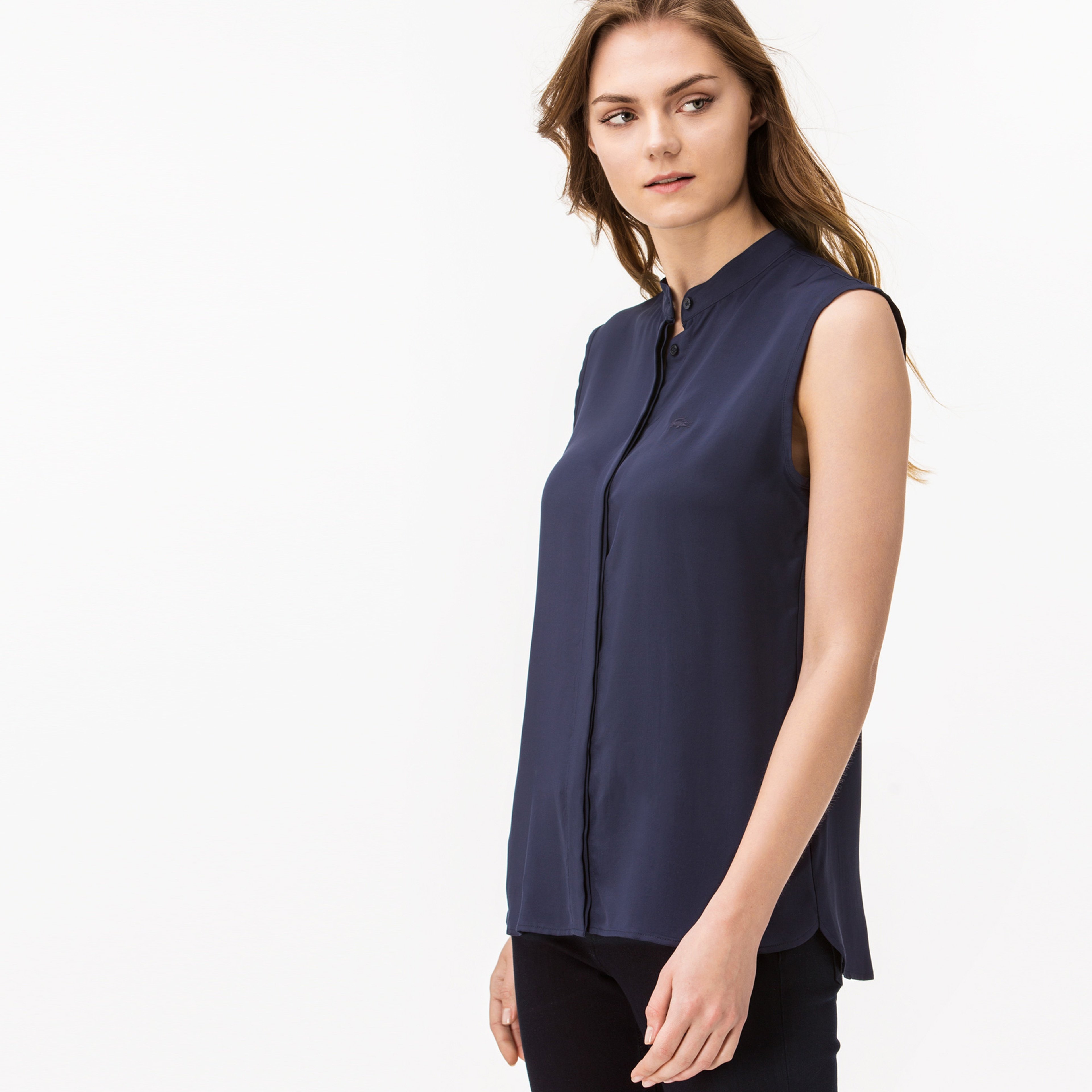 Lacoste Kadın Lacivert T-Shirt