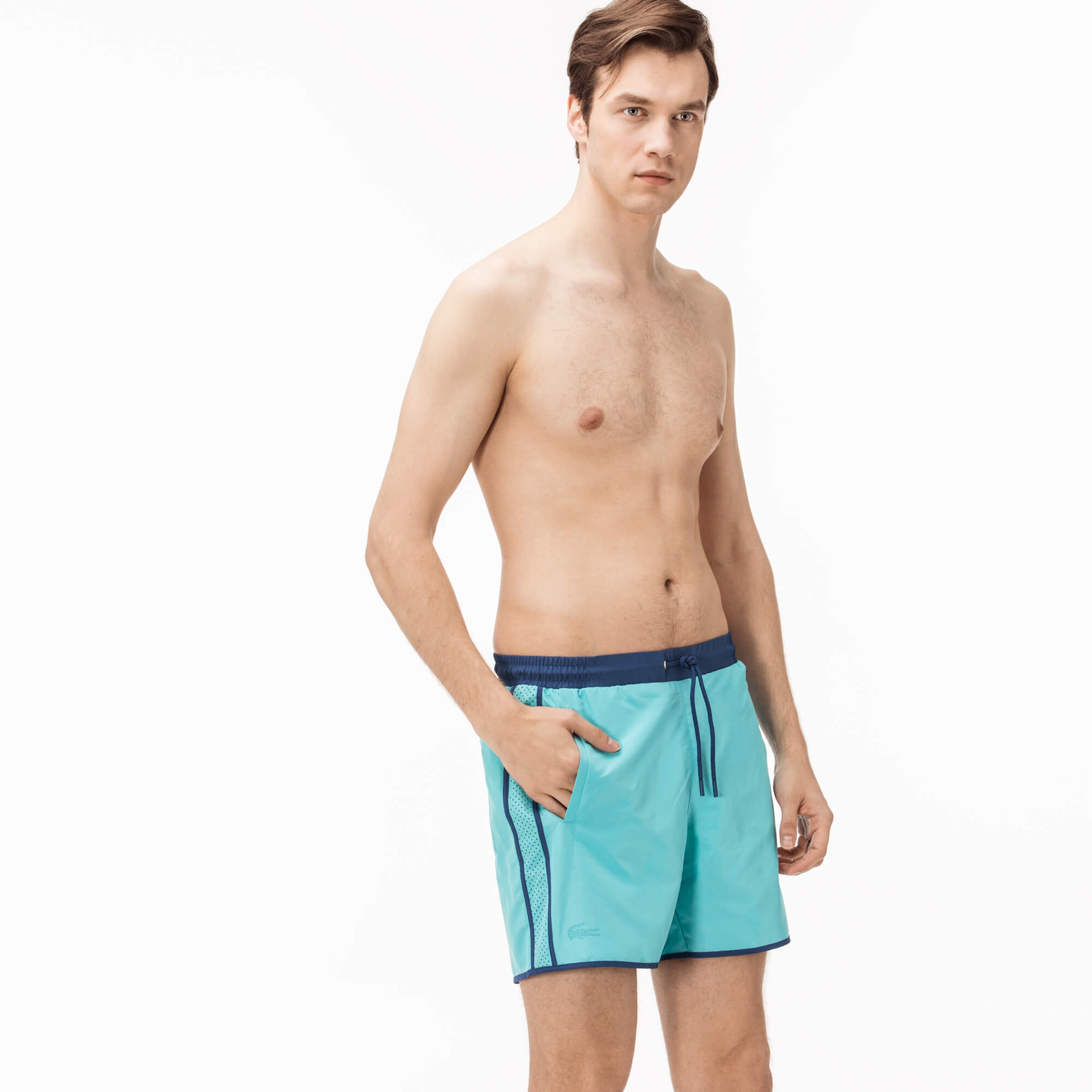 Lacoste Erkek Mavi Mayo Şort