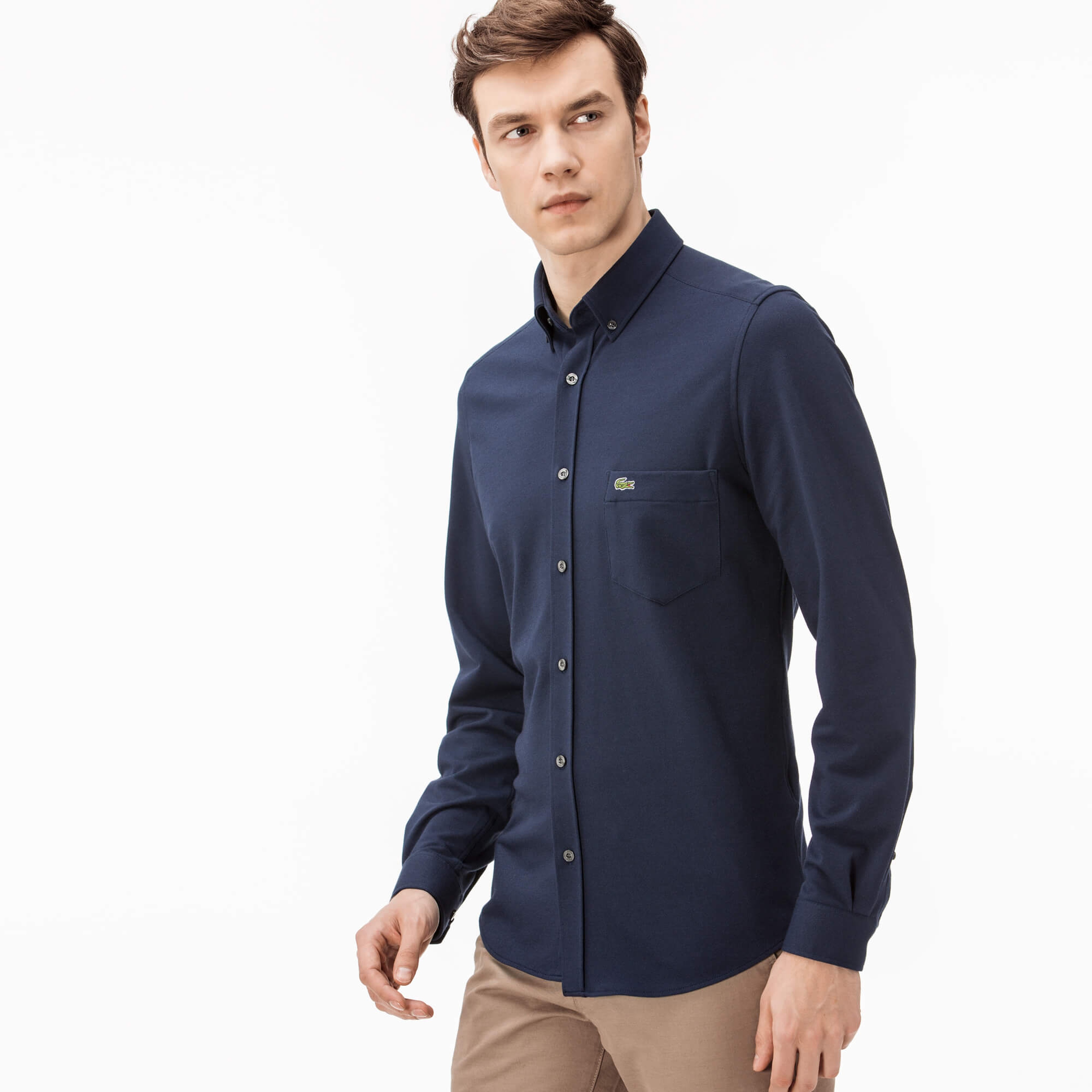 Lacoste Erkek Lacivert Gömlek