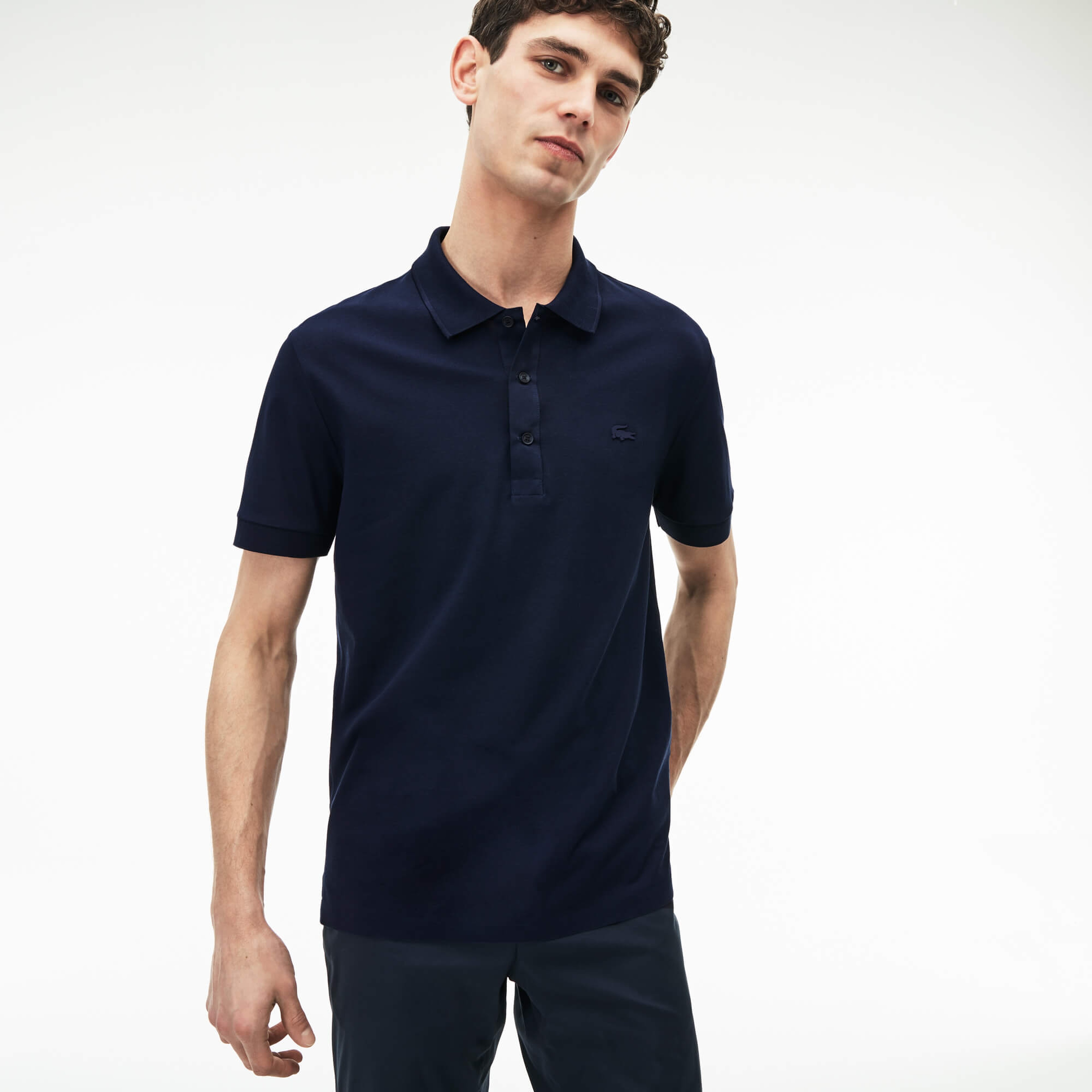 Lacoste Erkek Lacivert Regular Fit Polo