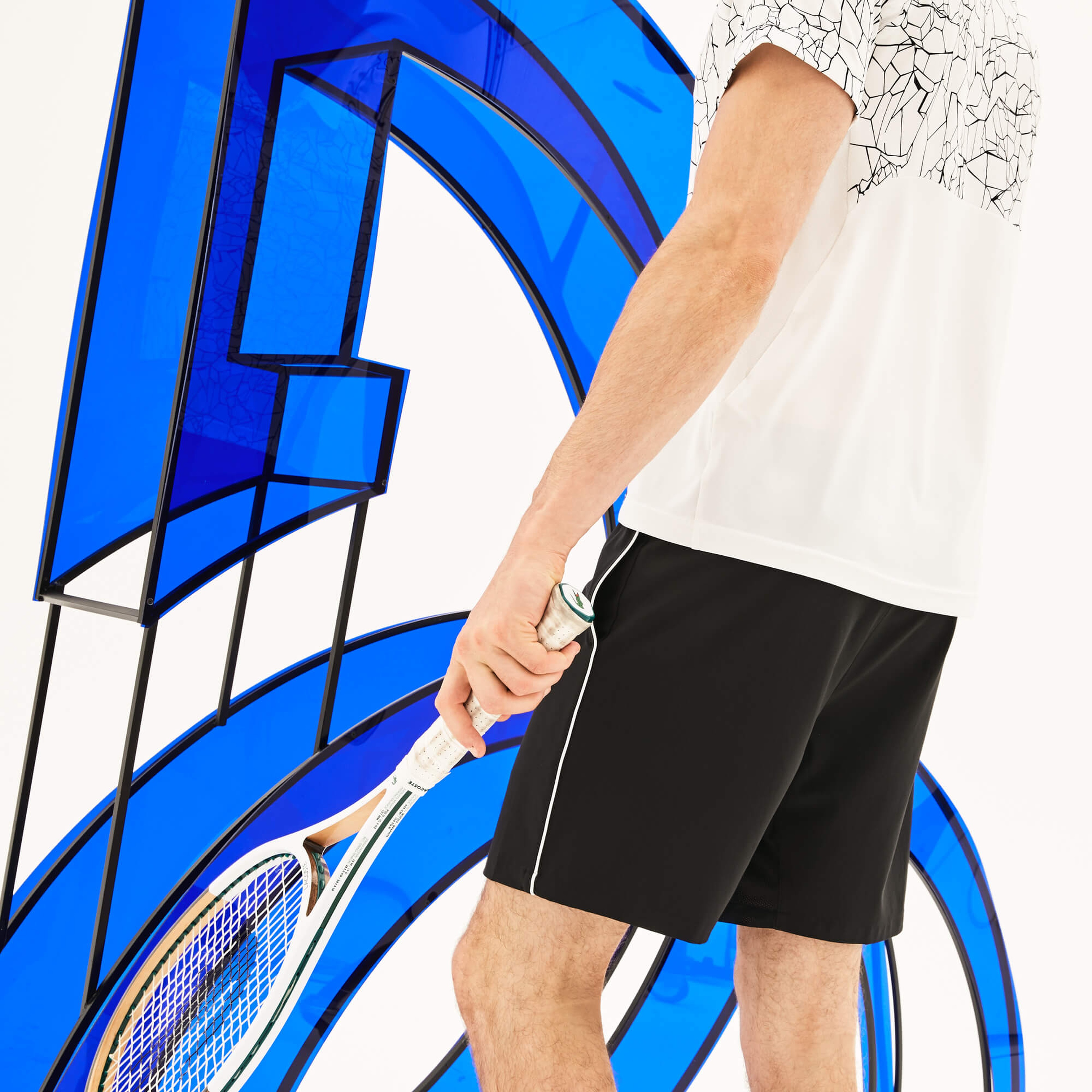 Lacoste Erkek Novak Djokovic Siyah Spor Şort