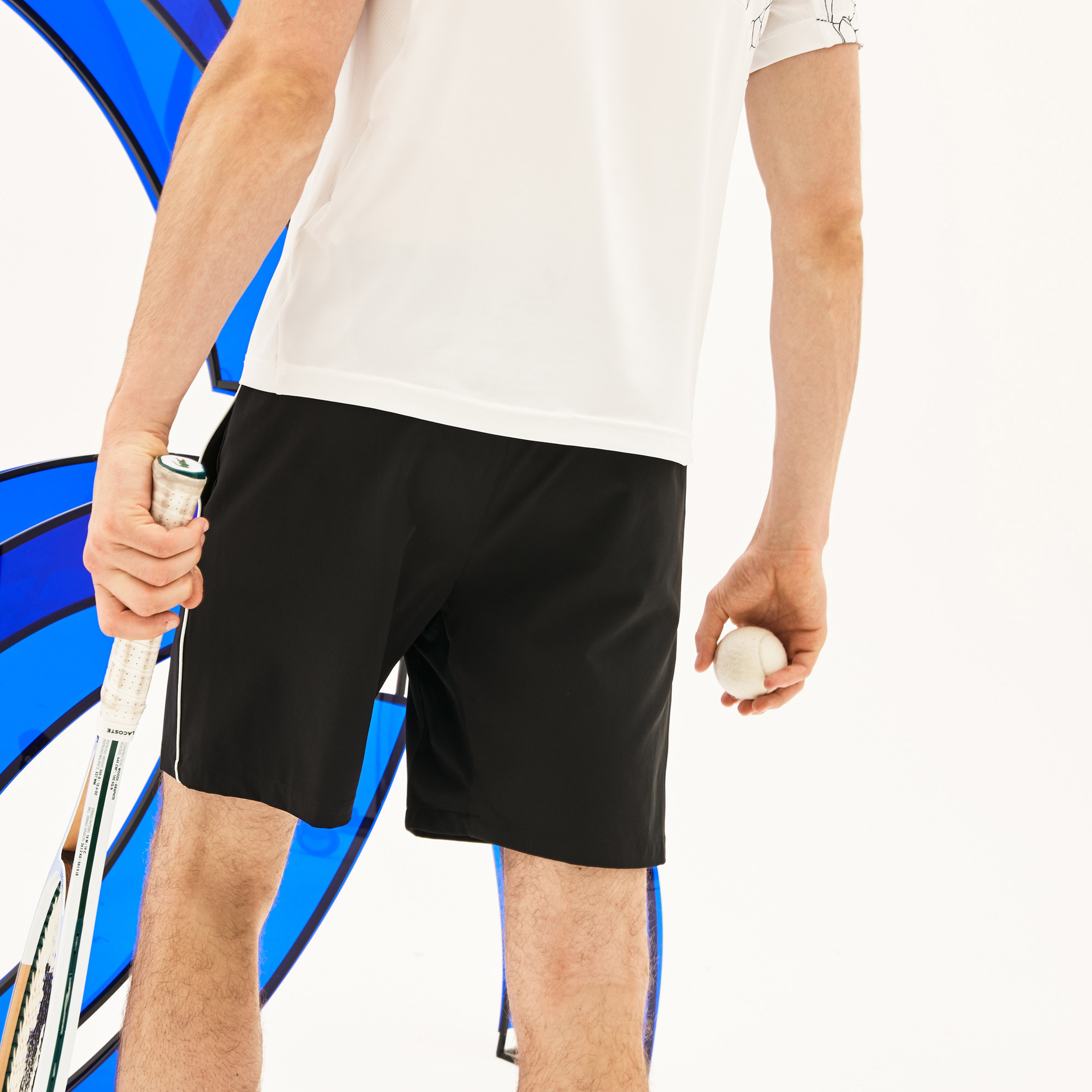 Lacoste Erkek Novak Djokovic Siyah Spor Şort