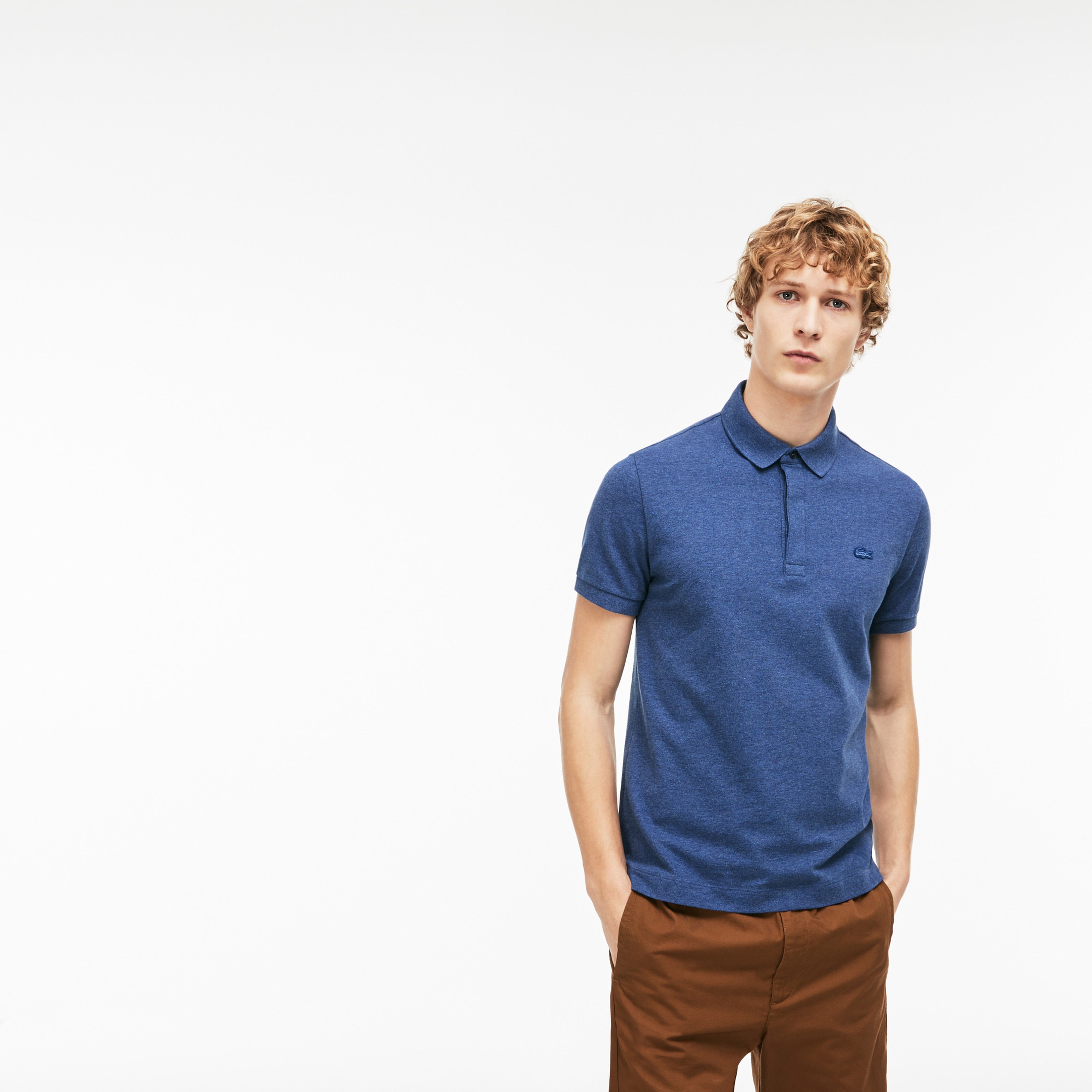 Lacoste Erkek Regular Fit Mavi Paris Polo