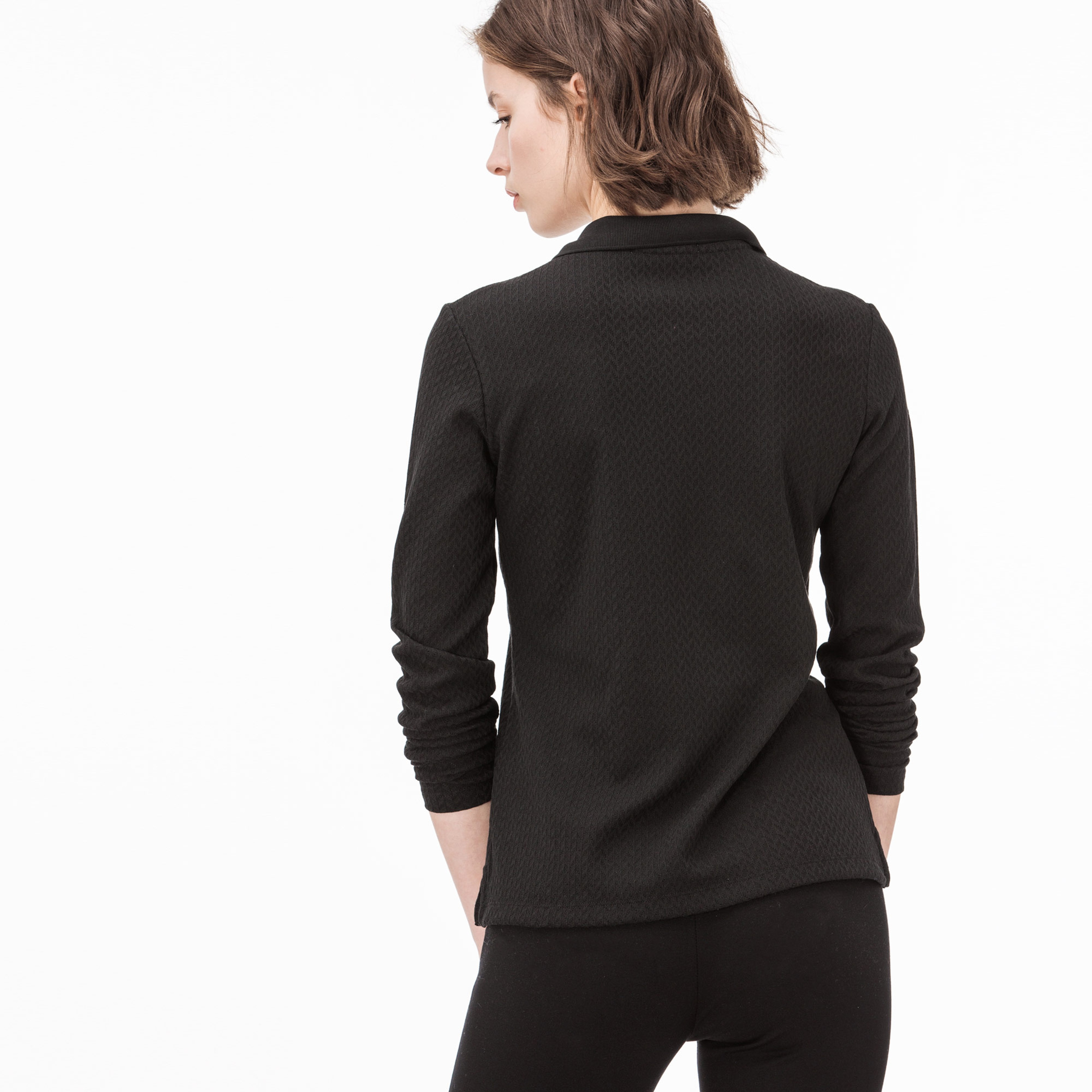 Lacoste Kadın Siyah Uzun Kollu Polo