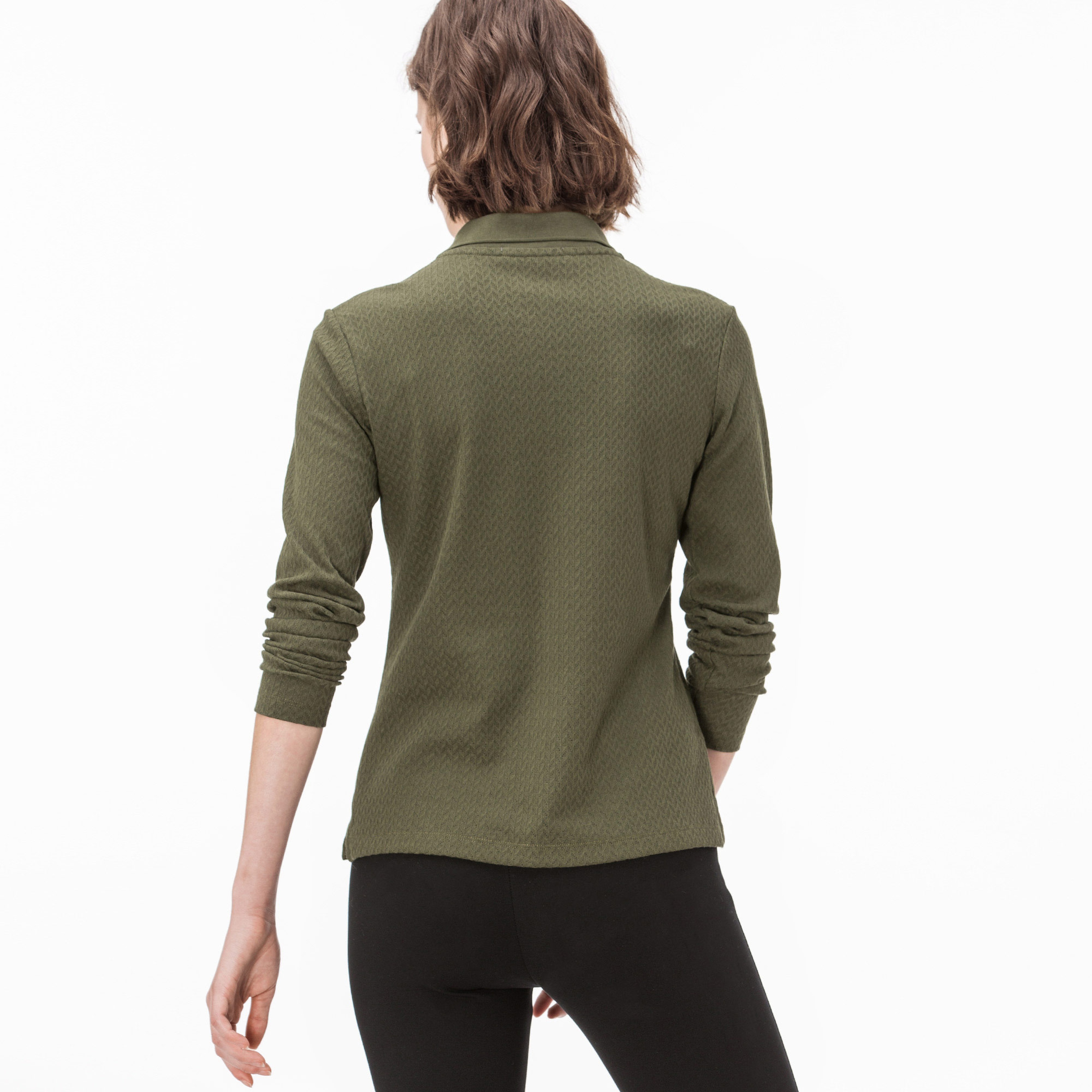 Lacoste Kadın Yeşil Uzun Kollu Polo