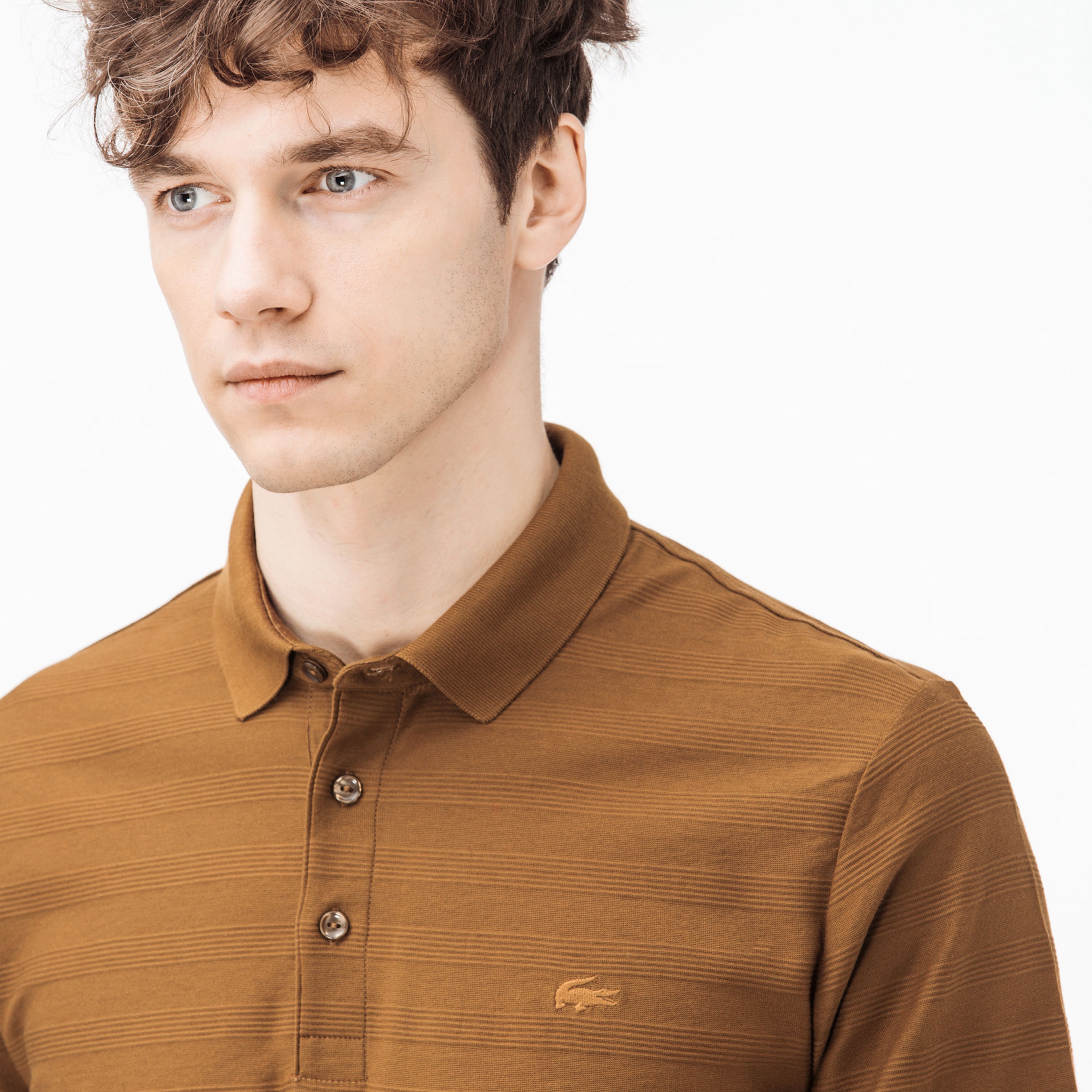 Lacoste Erkek Kahverengi Regular Fit Polo