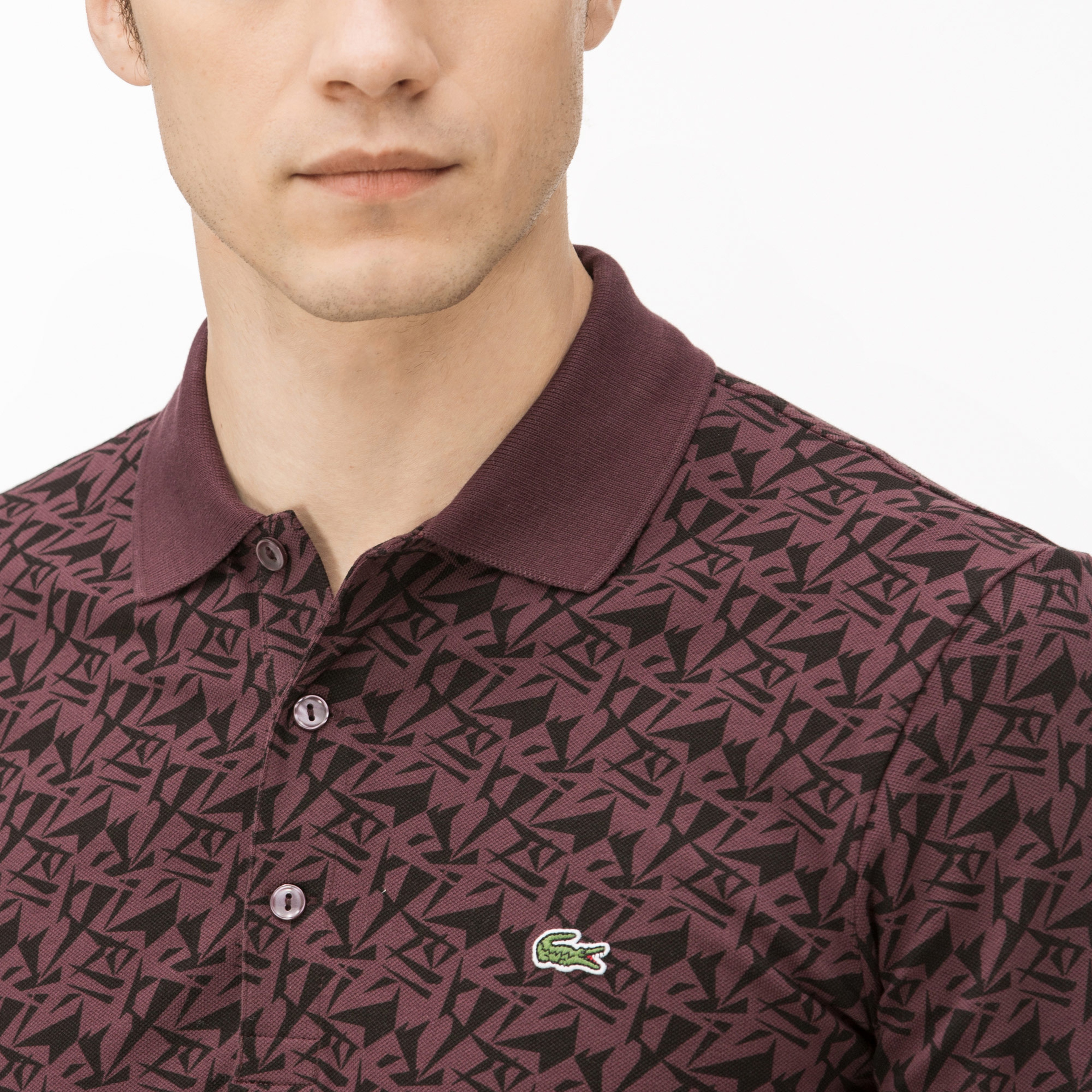 Lacoste Erkek Bordo Slim Fit Polo