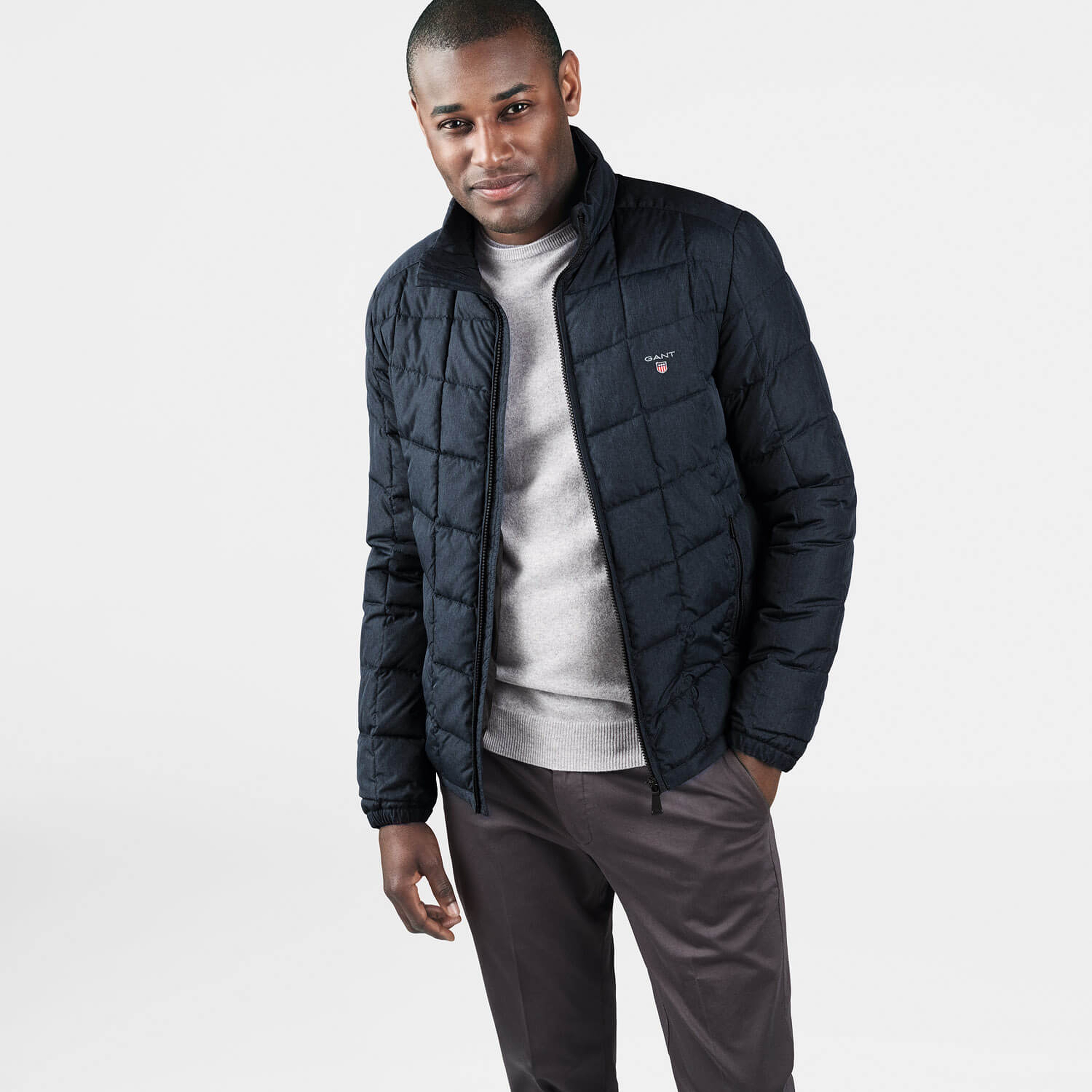 Gant Erkek Lacivert Puffer Mont