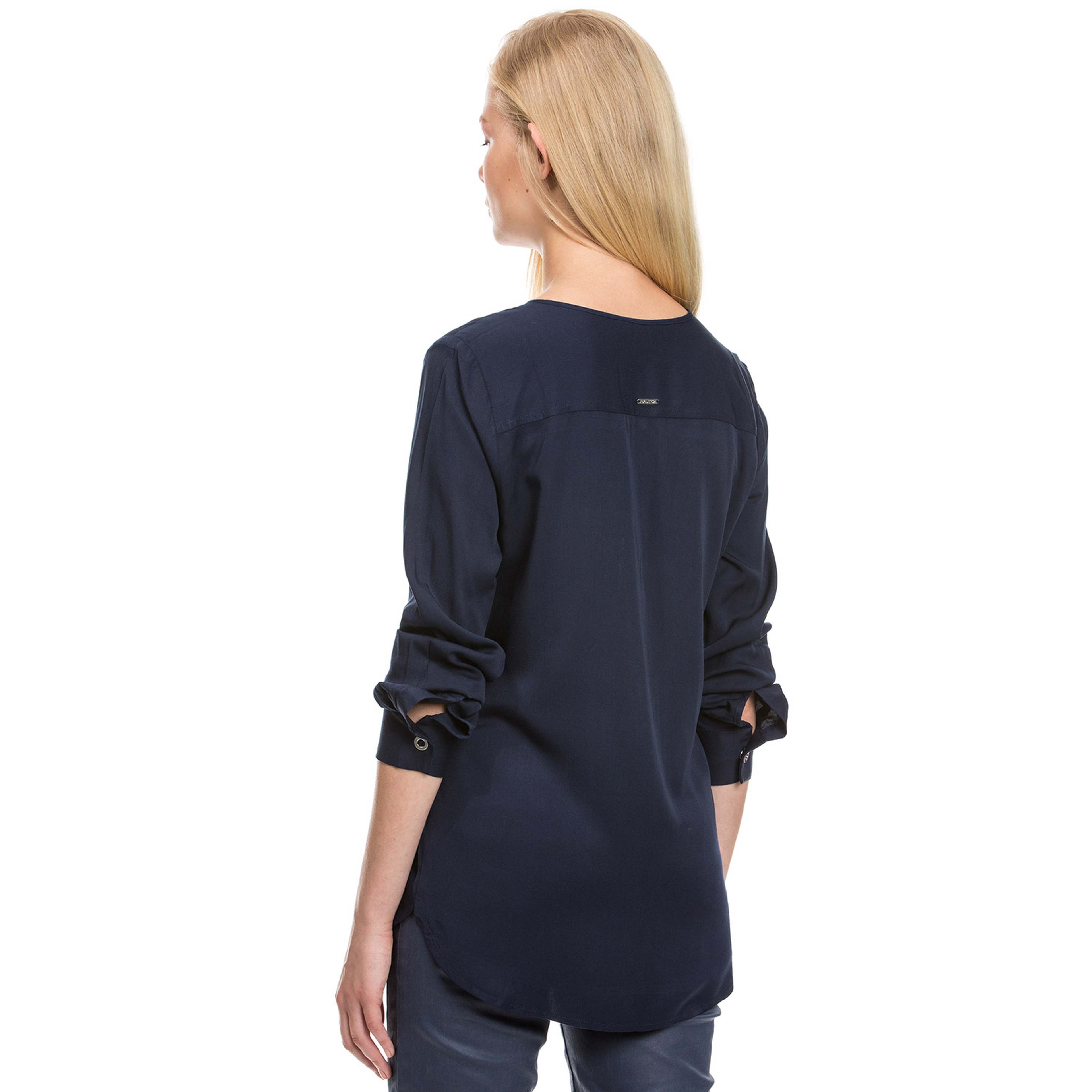 Nautica Kadın Lacivert Uzun Kollu T-Shirt