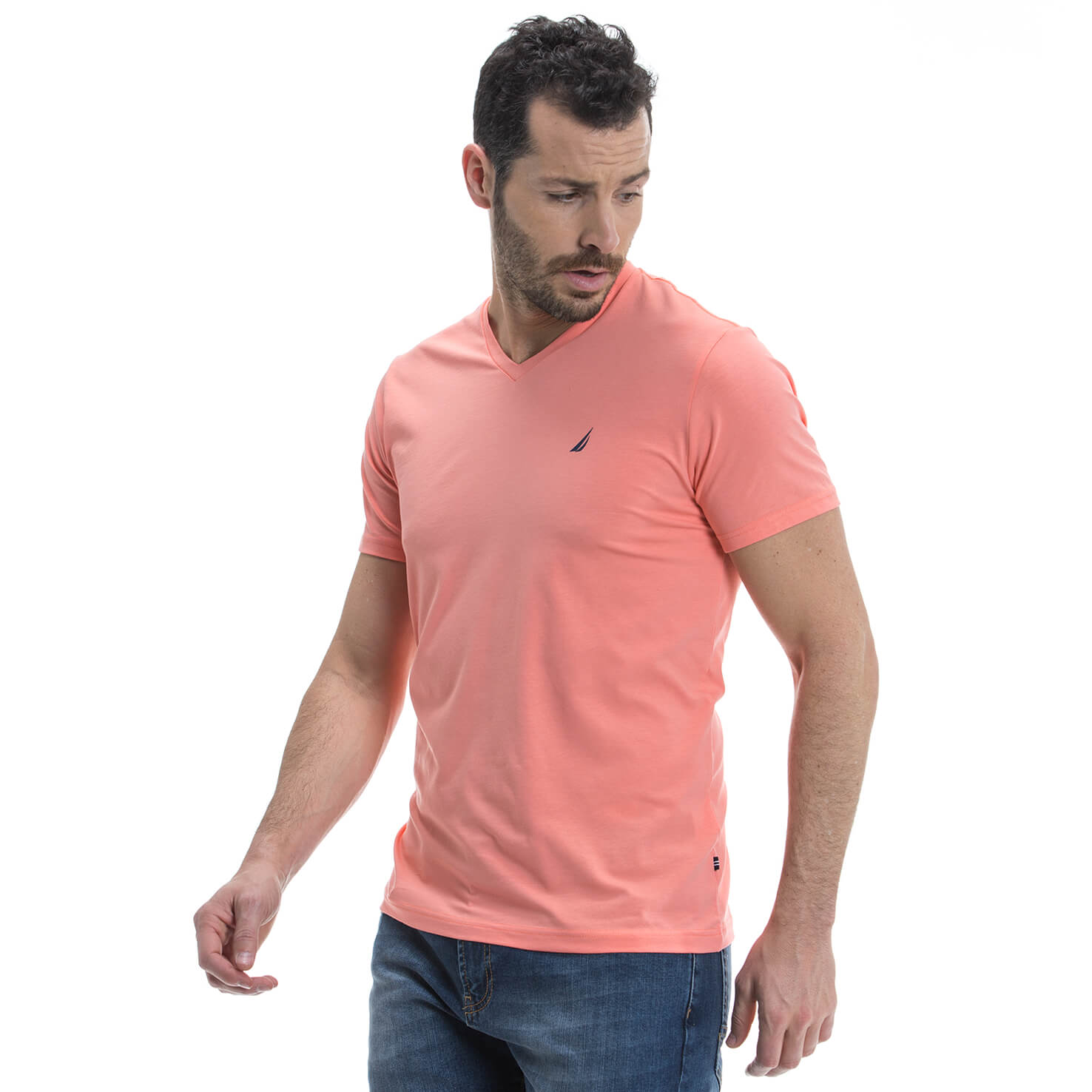 Nautica Erkek Pembe T-Shirt