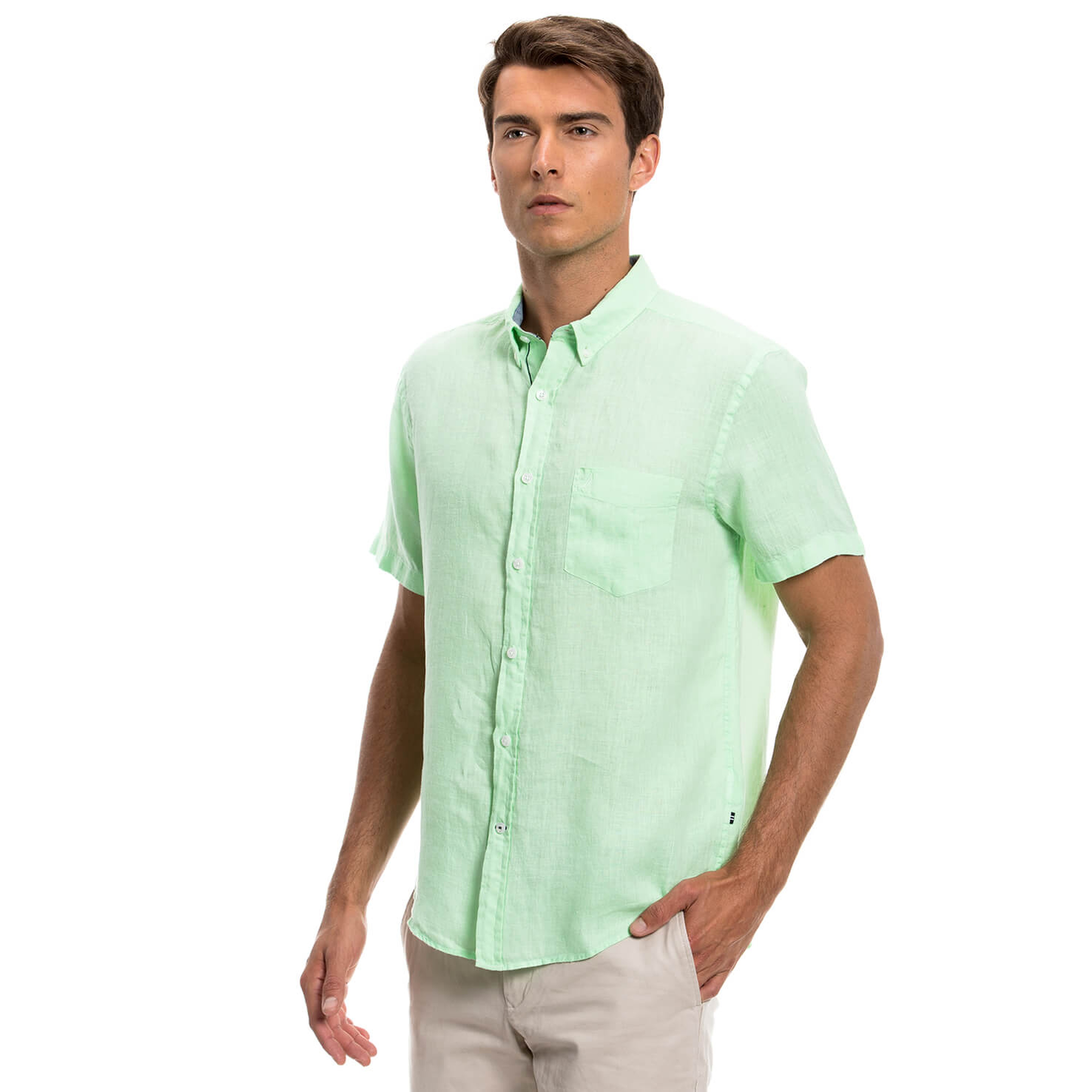 Nautica Erkek Yeşil Gömlek