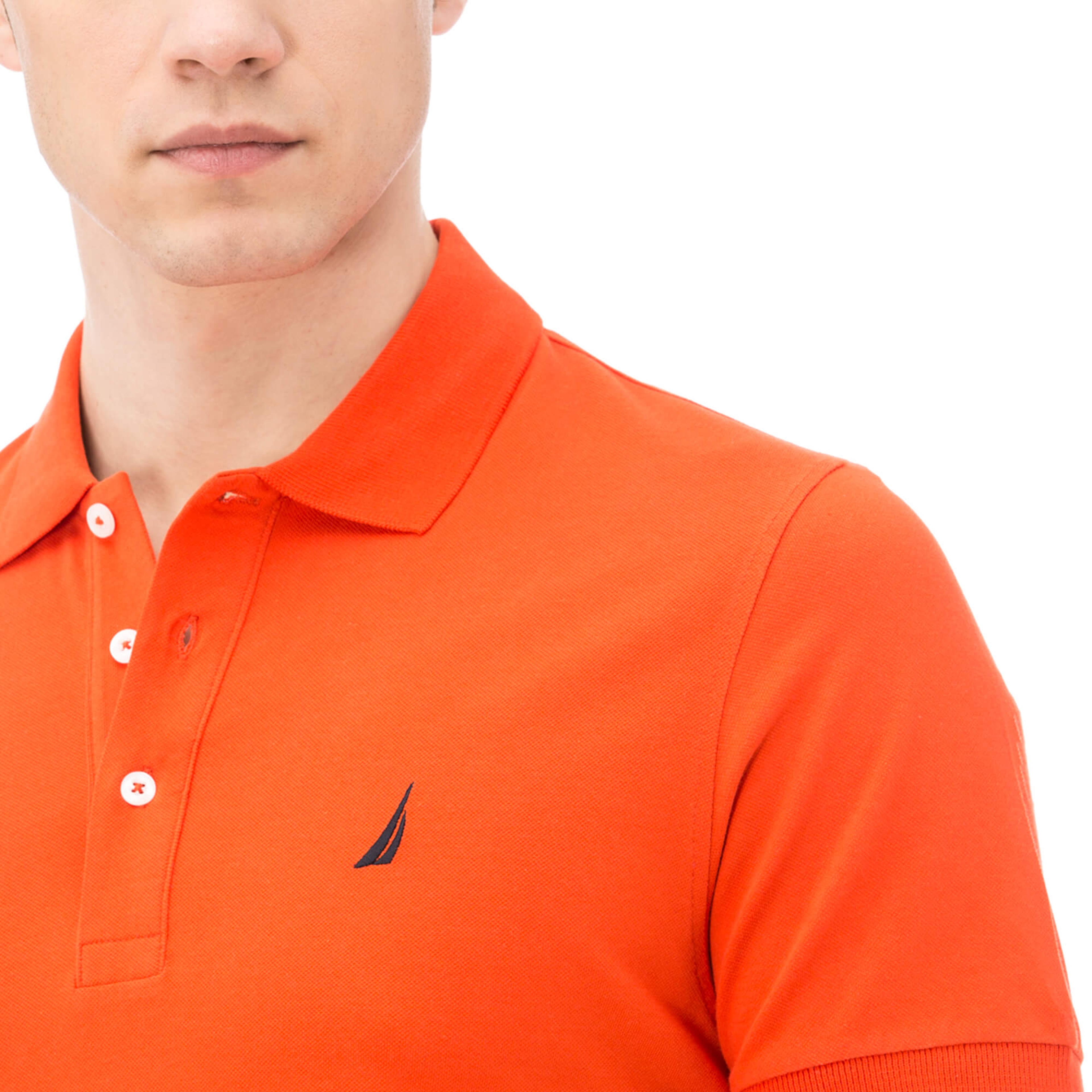 Nautica Erkek Slim Fit Turuncu Polo