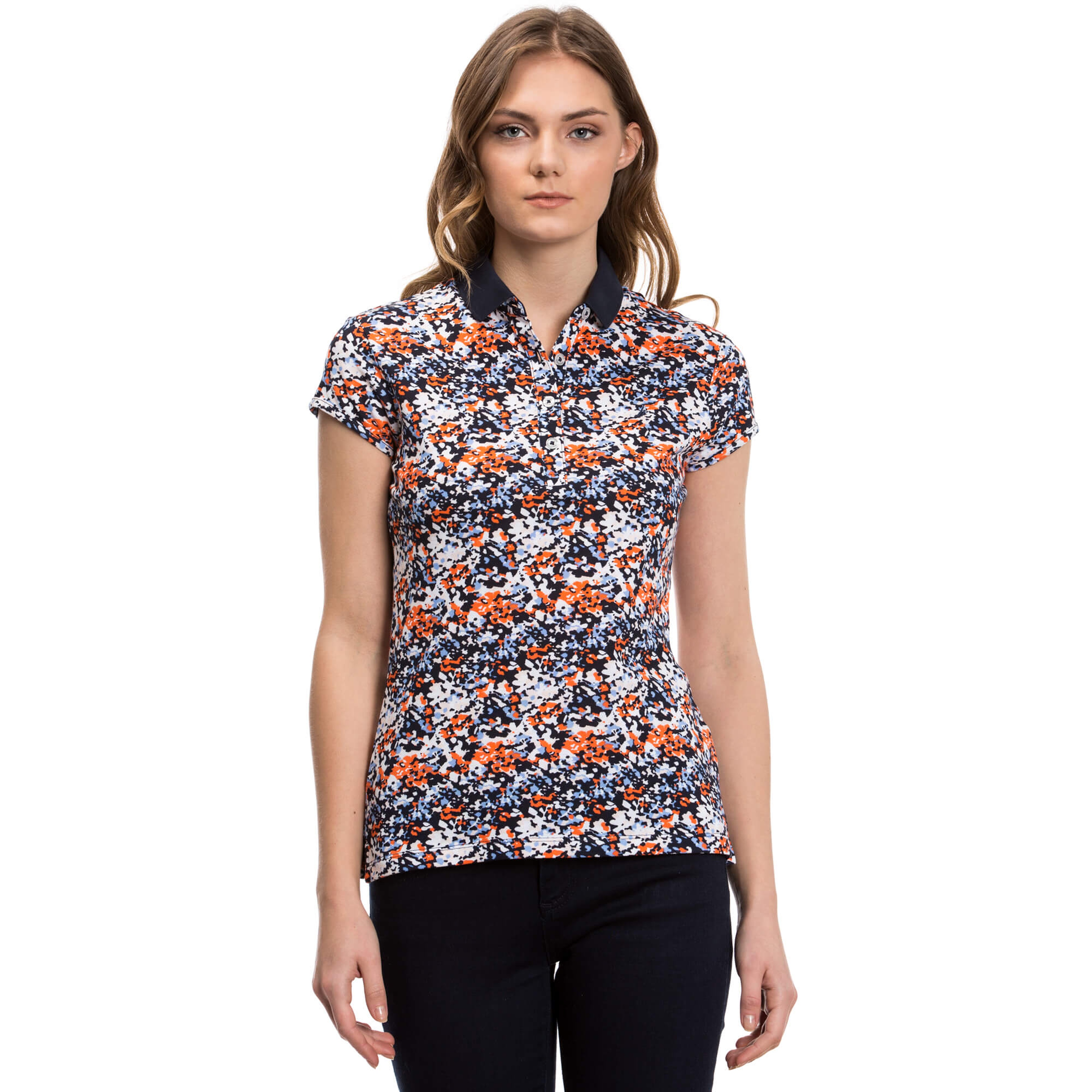 Nautica Kadın Turuncu Kısa Kollu Polo