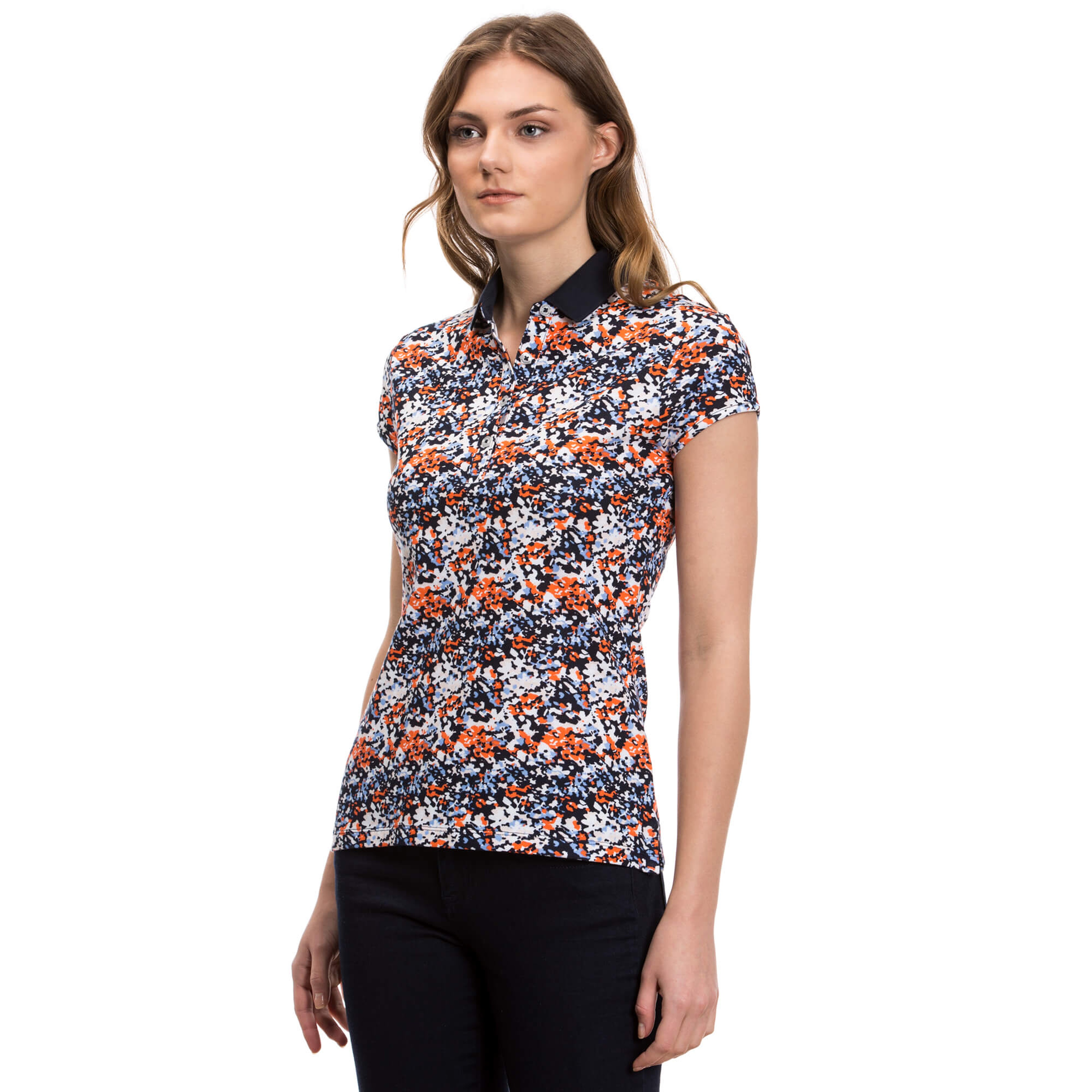 Nautica Kadın Turuncu Kısa Kollu Polo