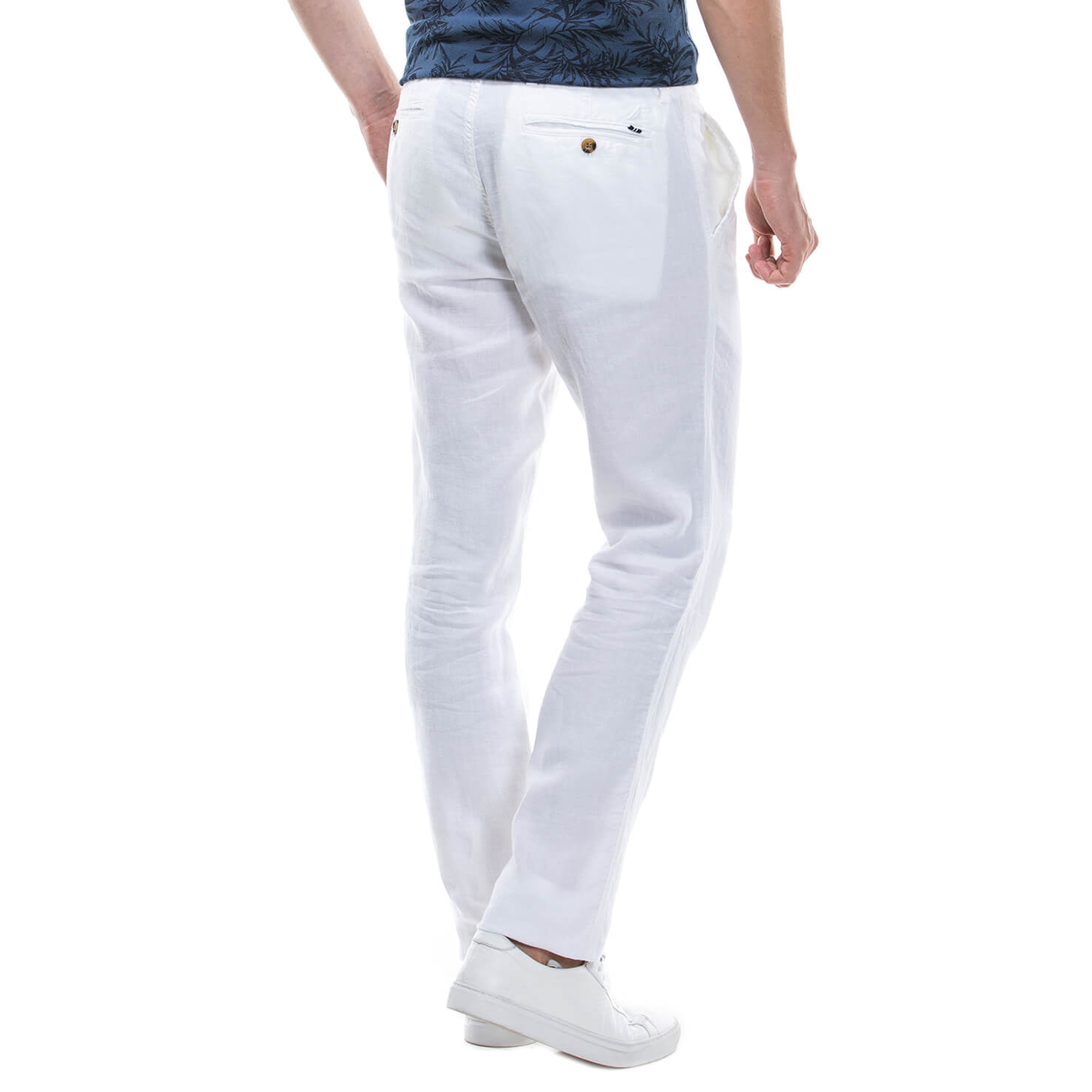 Nautica Erkek Slim Fit Beyaz Pantolon