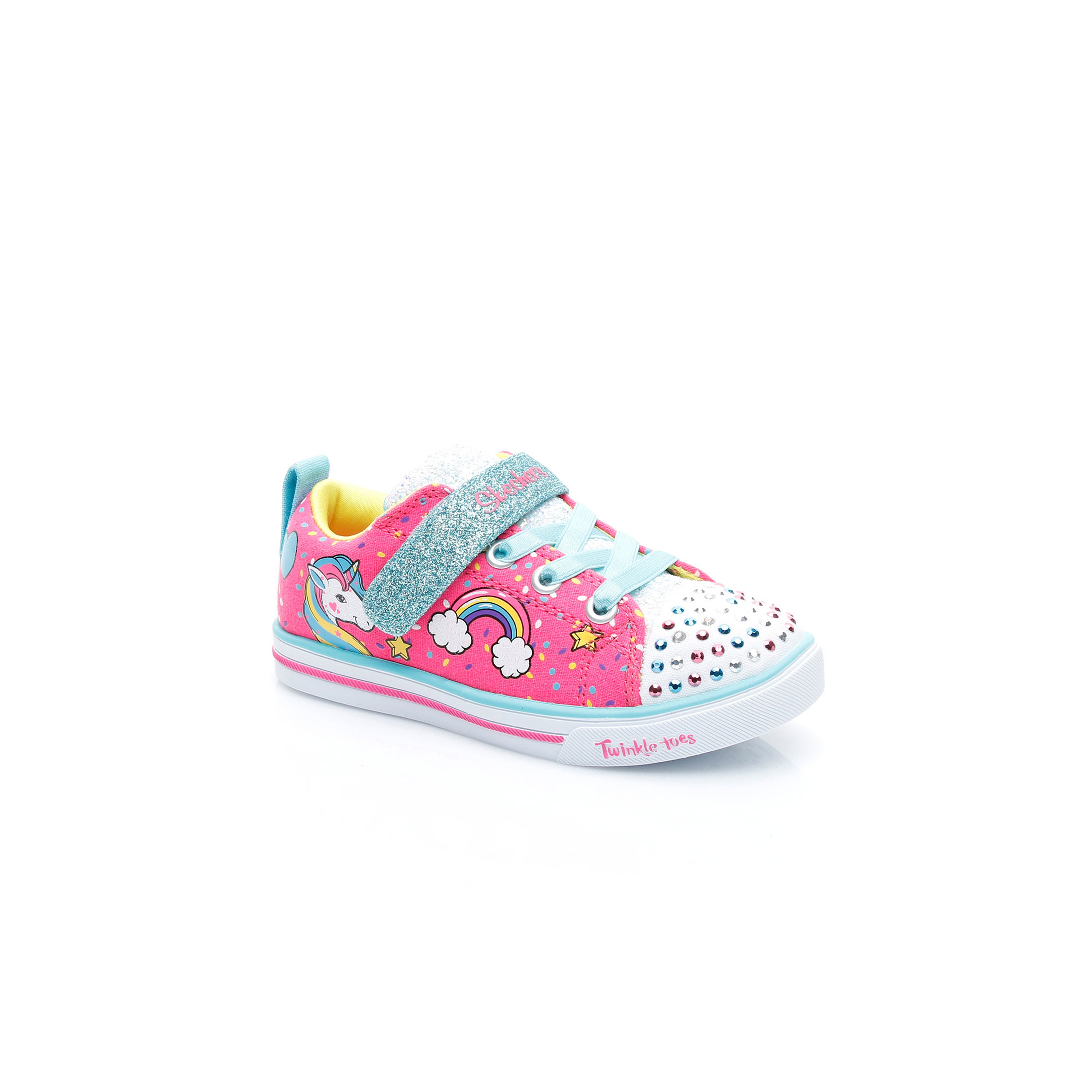 Skechers Twinkle Toes Kız Çocuk Pembe Işıklı Spor Ayakkabı