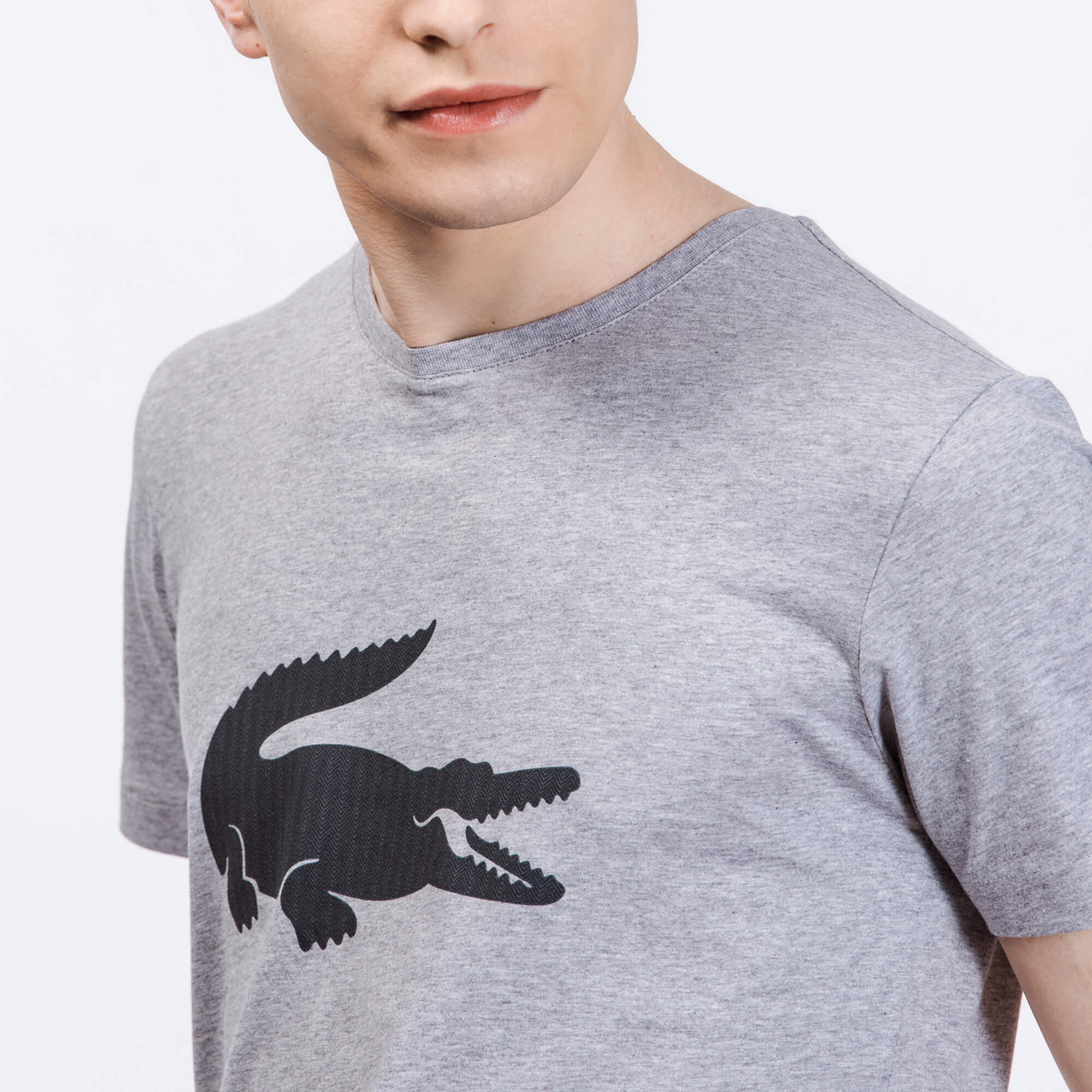 Lacoste  Erkek Gri T-Shirt